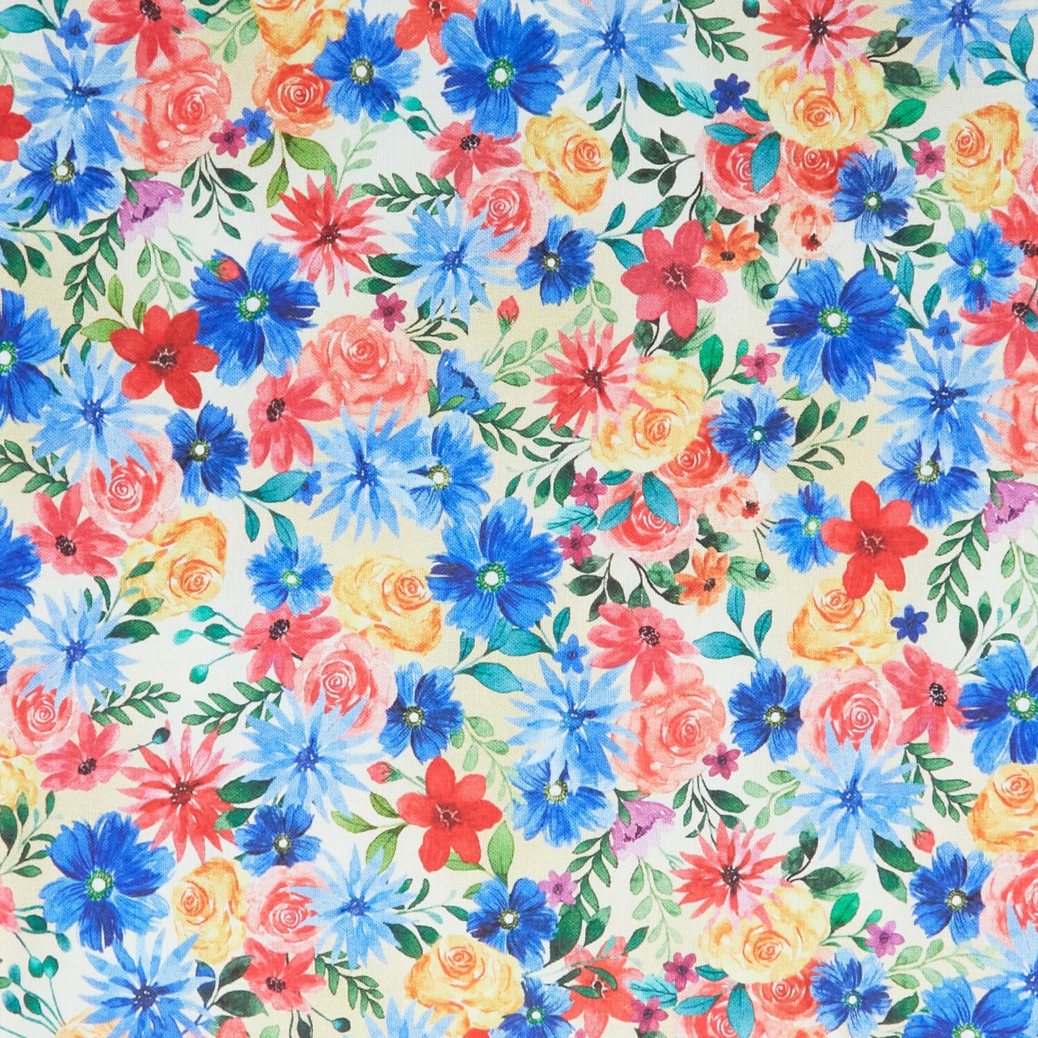 Farmers' Market - Flower Garden Buttercream 2 Yard Cut - Image 2