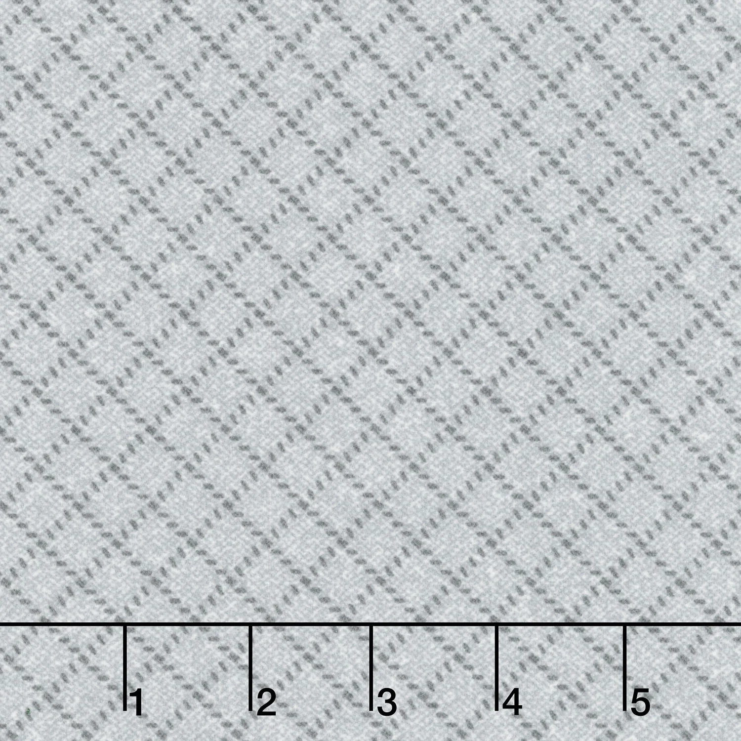 Farmhouse Flannels III - Diamond Grid Pewter Yardage