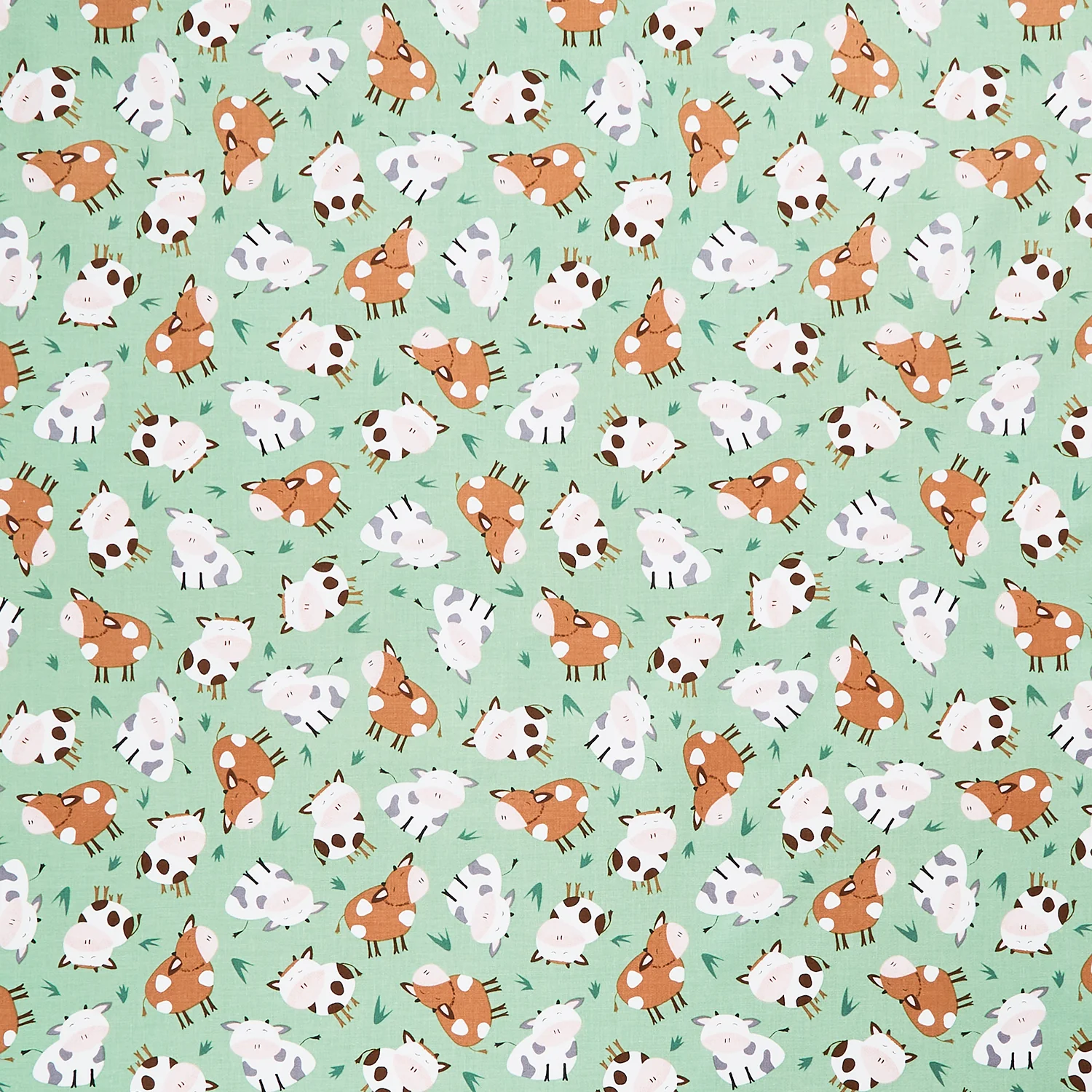 Farm-tastic Friends - Tossed Cows Green Yardage