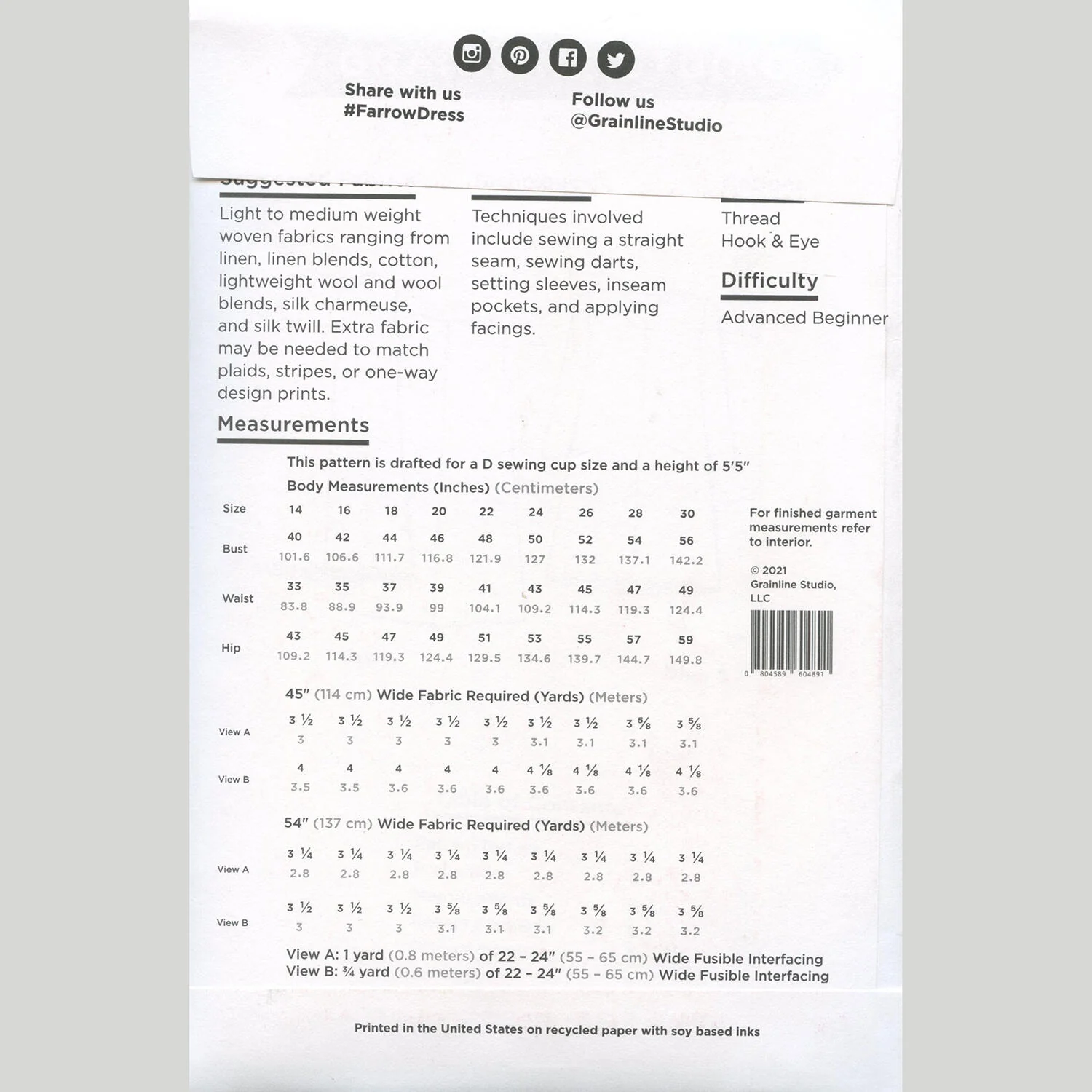 Farrow Dress Pattern - Sizes 14-30 - Image 2