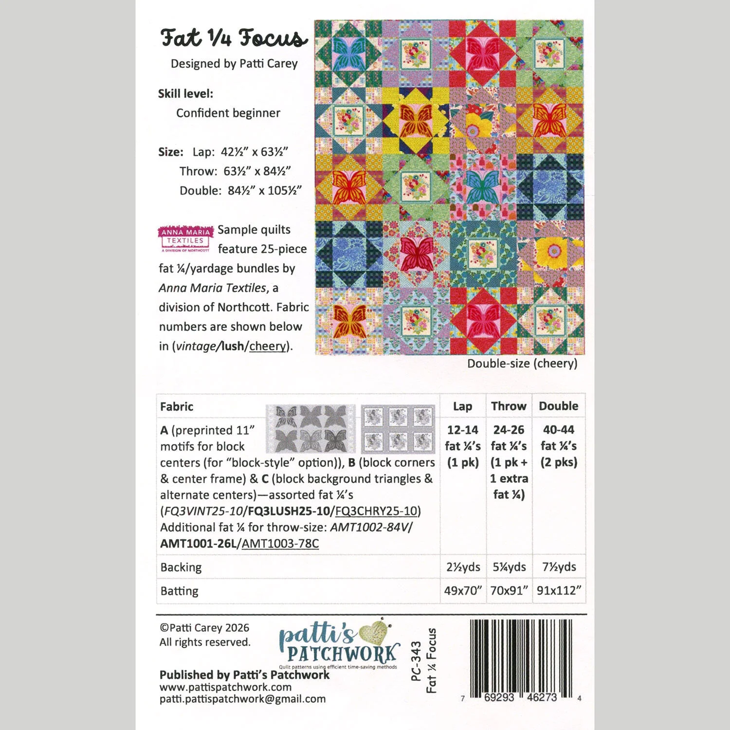 Fat 1/4 Focus Quilt Pattern - Image 2