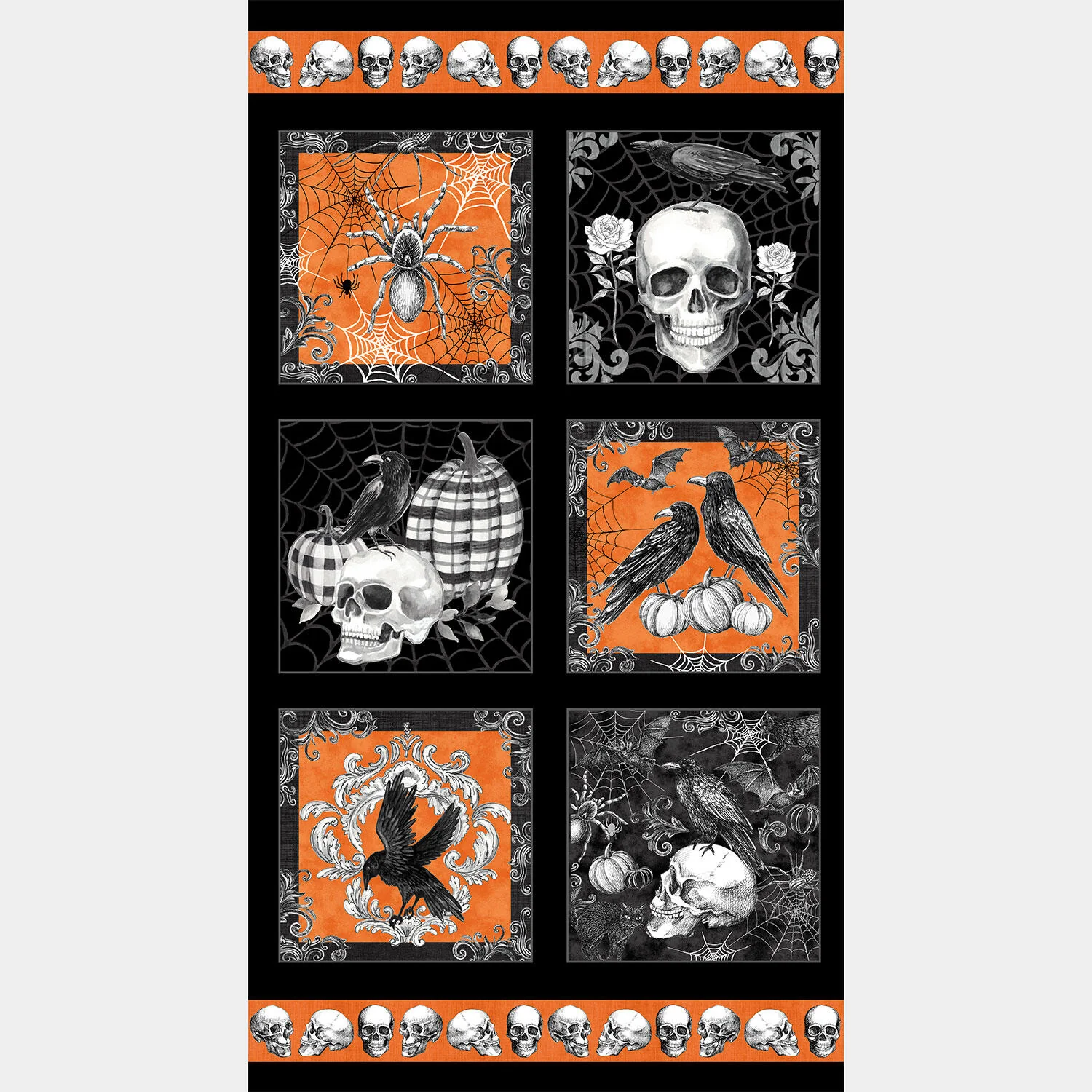 Fear Factory - Halloween Blocks Black Panel
