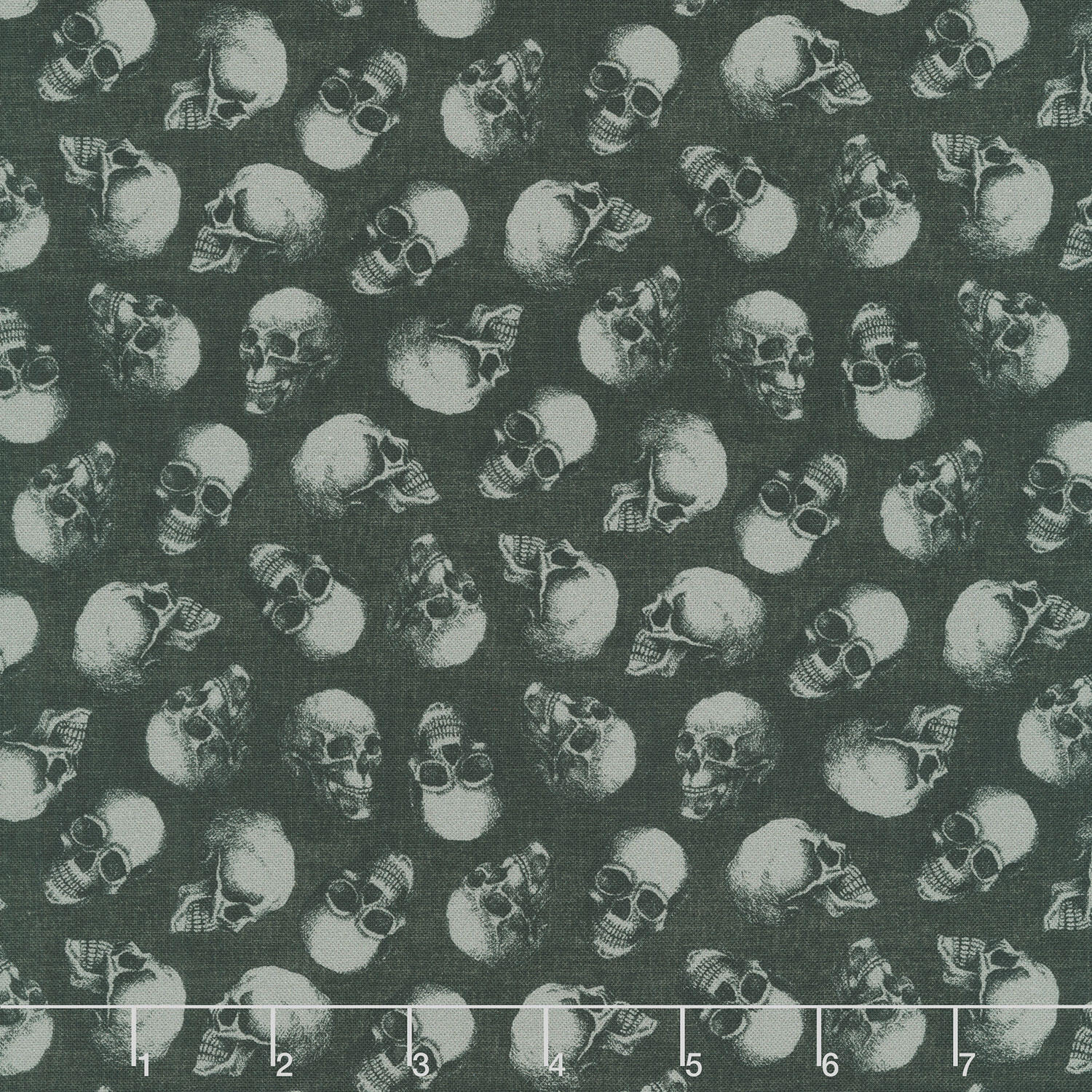 Fear Factory - Small Skull Toss Black Yardage