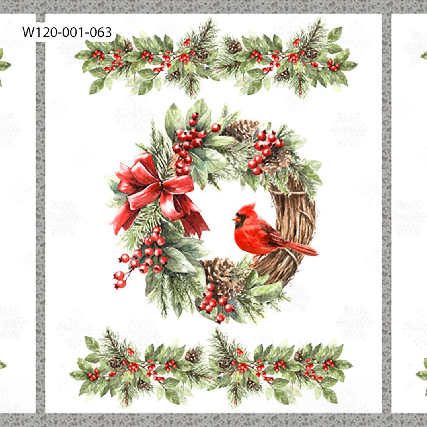 Feathered Festivities - Cardinal Multi Panel