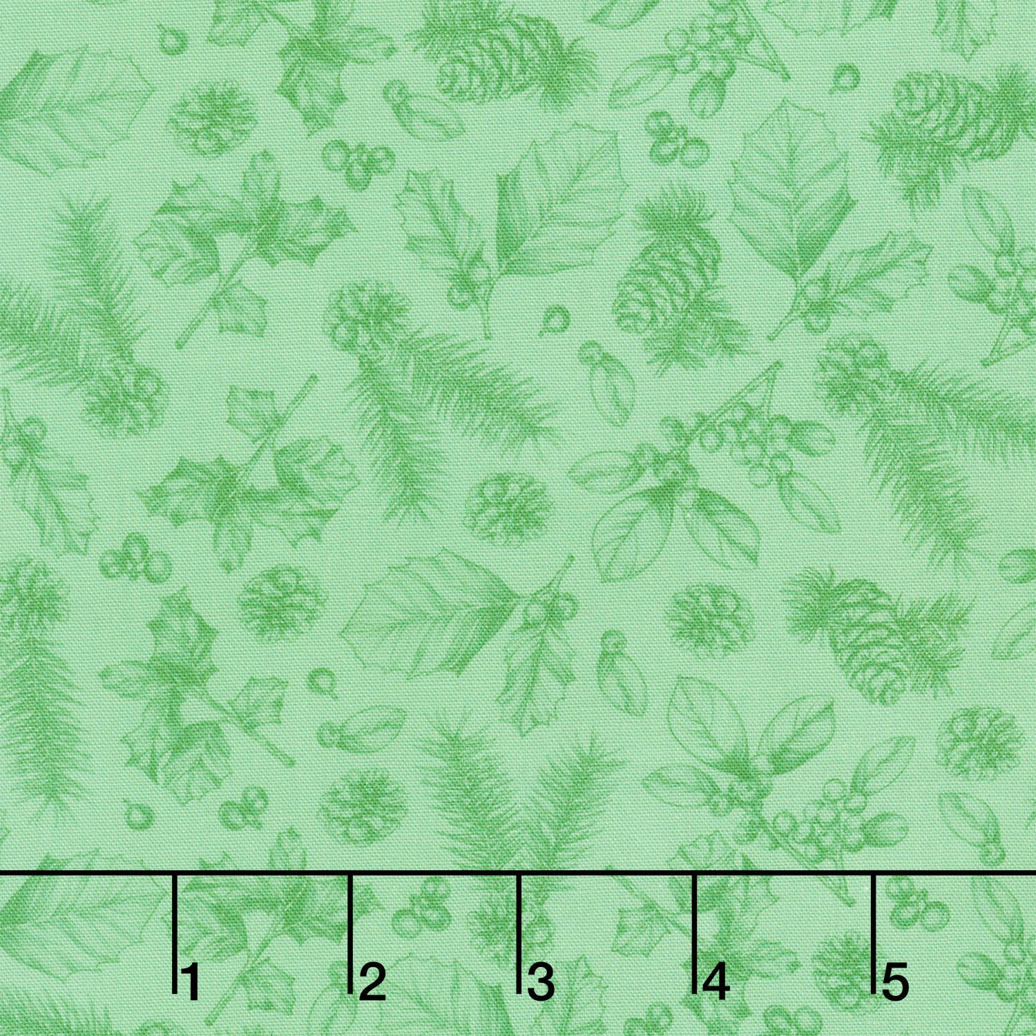 Feathered Festivities - Sketches Green Yardage