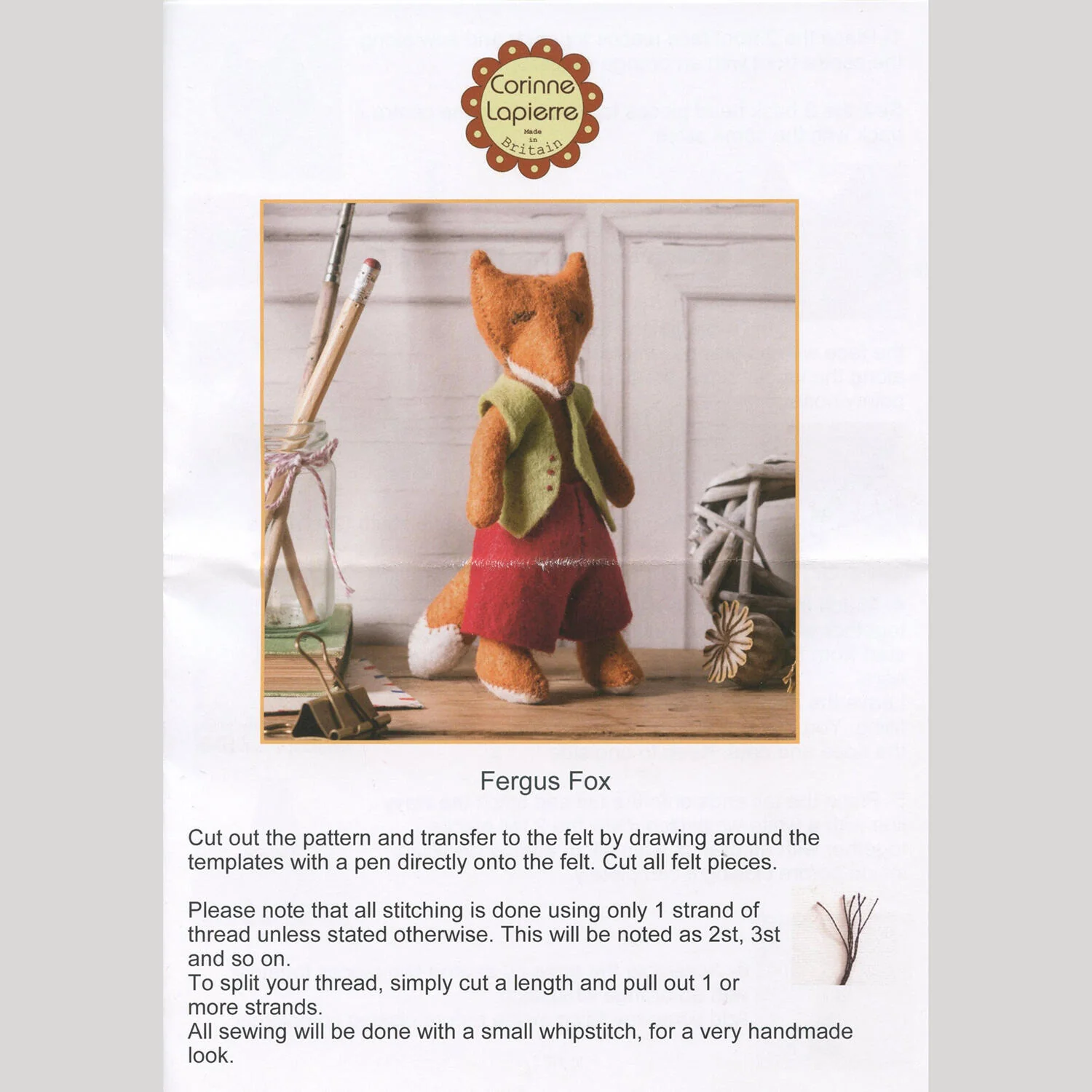Fergus Fox Felt Craft kit - Image 6