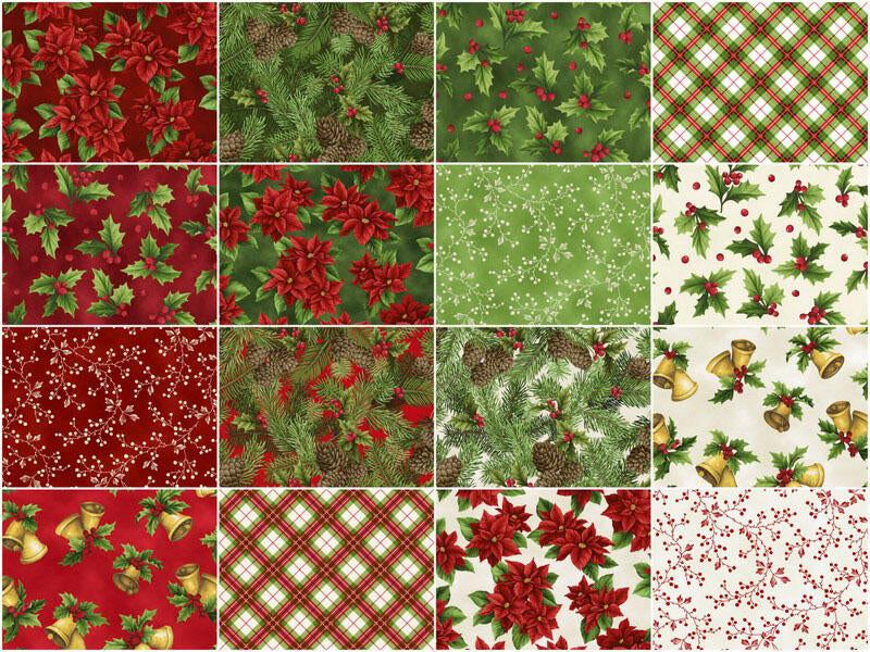 Festive Christmas Favorites Fat Quarter Bundle - 16 Piece - Image 3