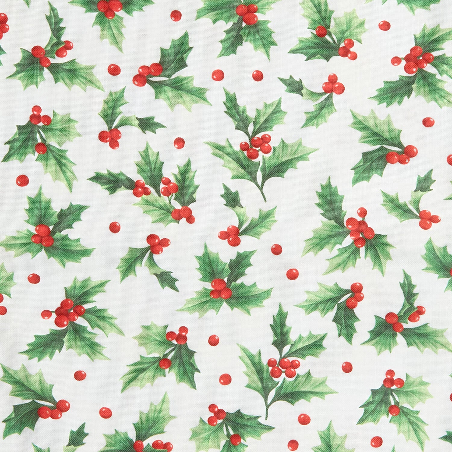 Festive Christmas Favorites - Vintage Holly 2 Yard Cut - Image 2