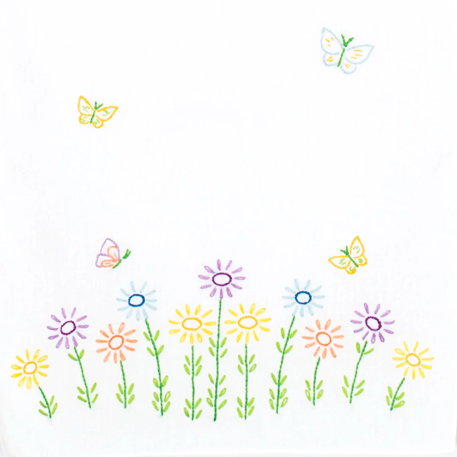 Field of Flowers Embroidery Table Runner - Image 2
