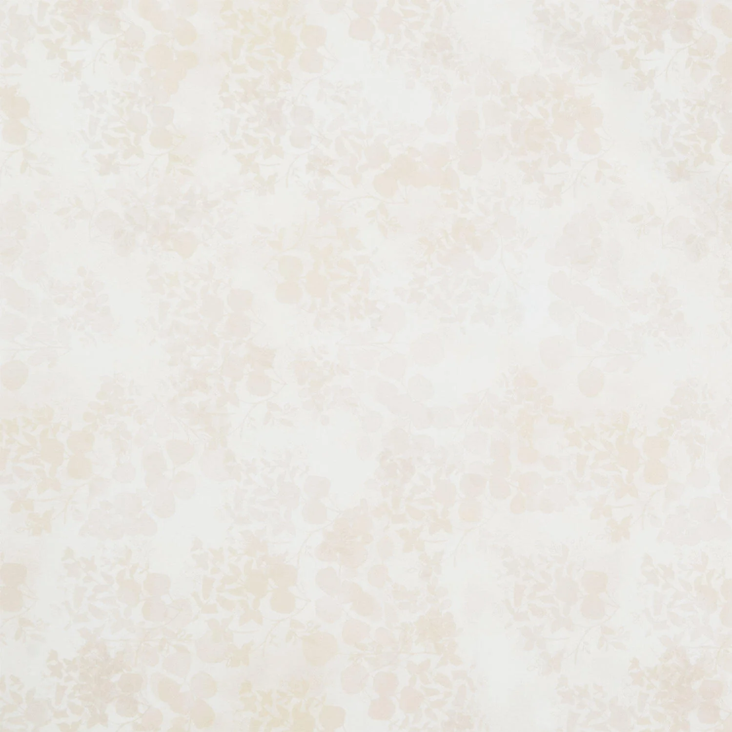 Fleur De Rose - Leaves Light Cream Yardage