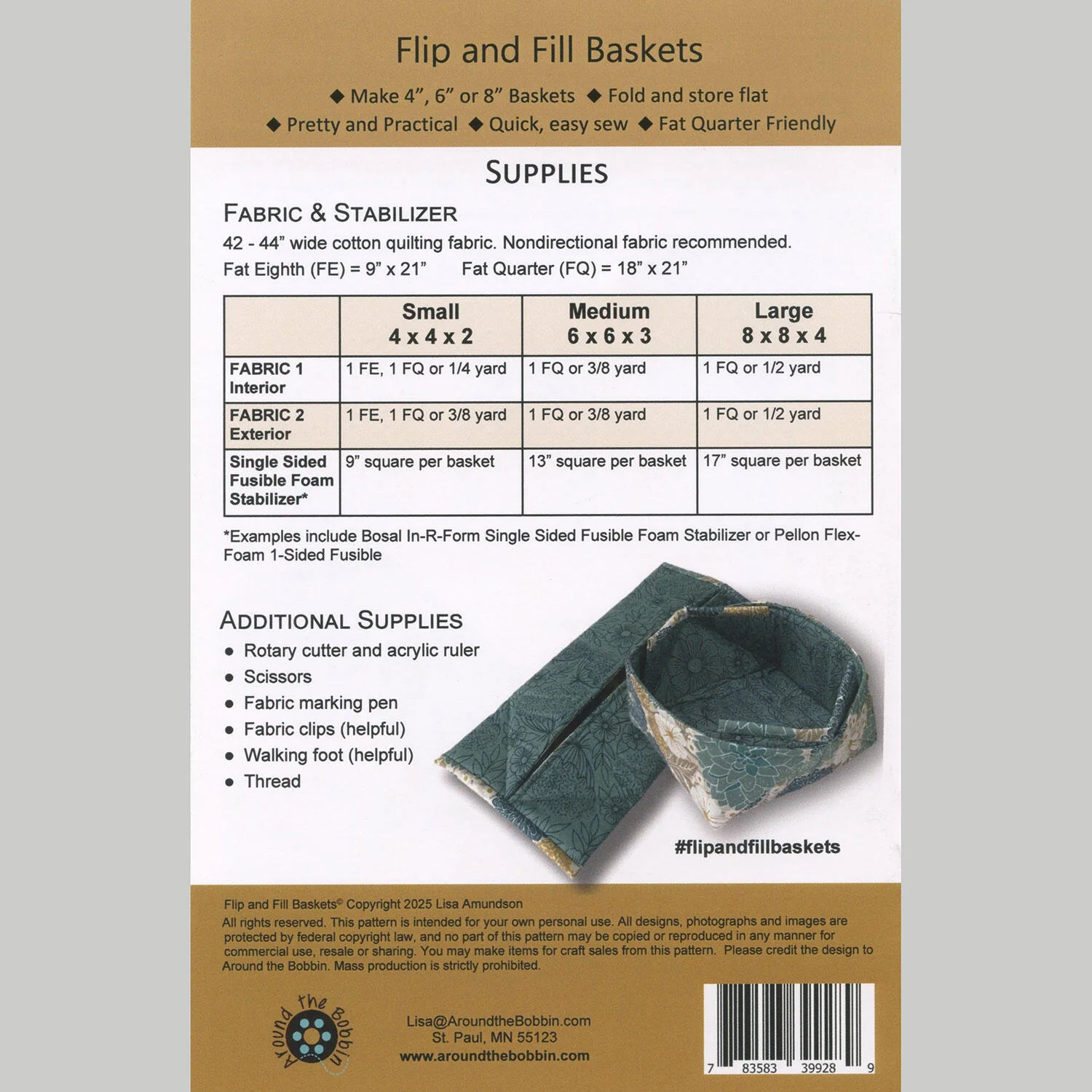 Flip and Fill Baskets Pattern - Image 2