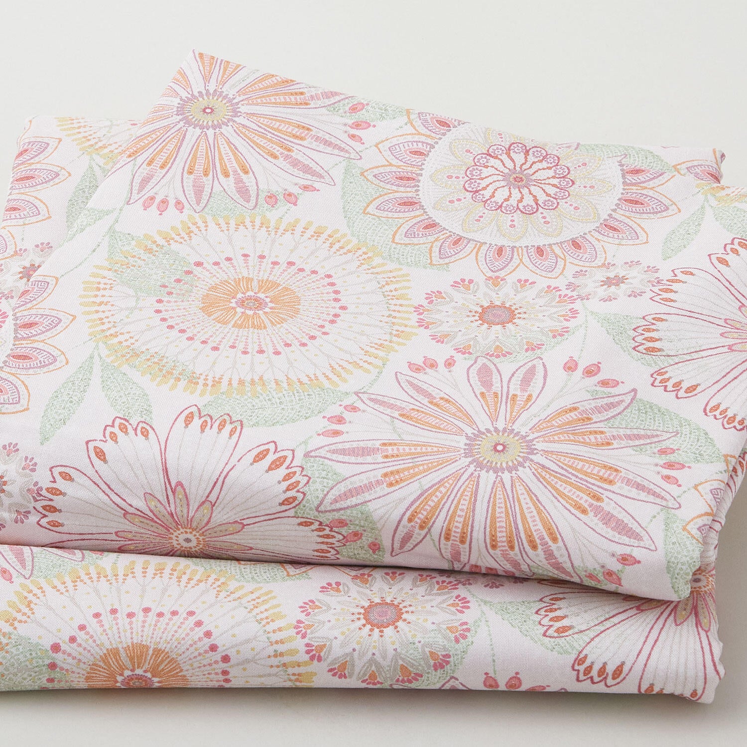 Flora Dora 108" - Floral Medallions Blush 3 Yard Cut