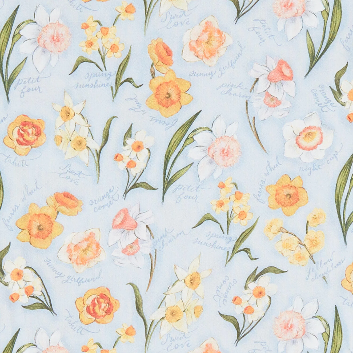 Flower Market - Daffodils Multi 2 Yard Cut - Image 2