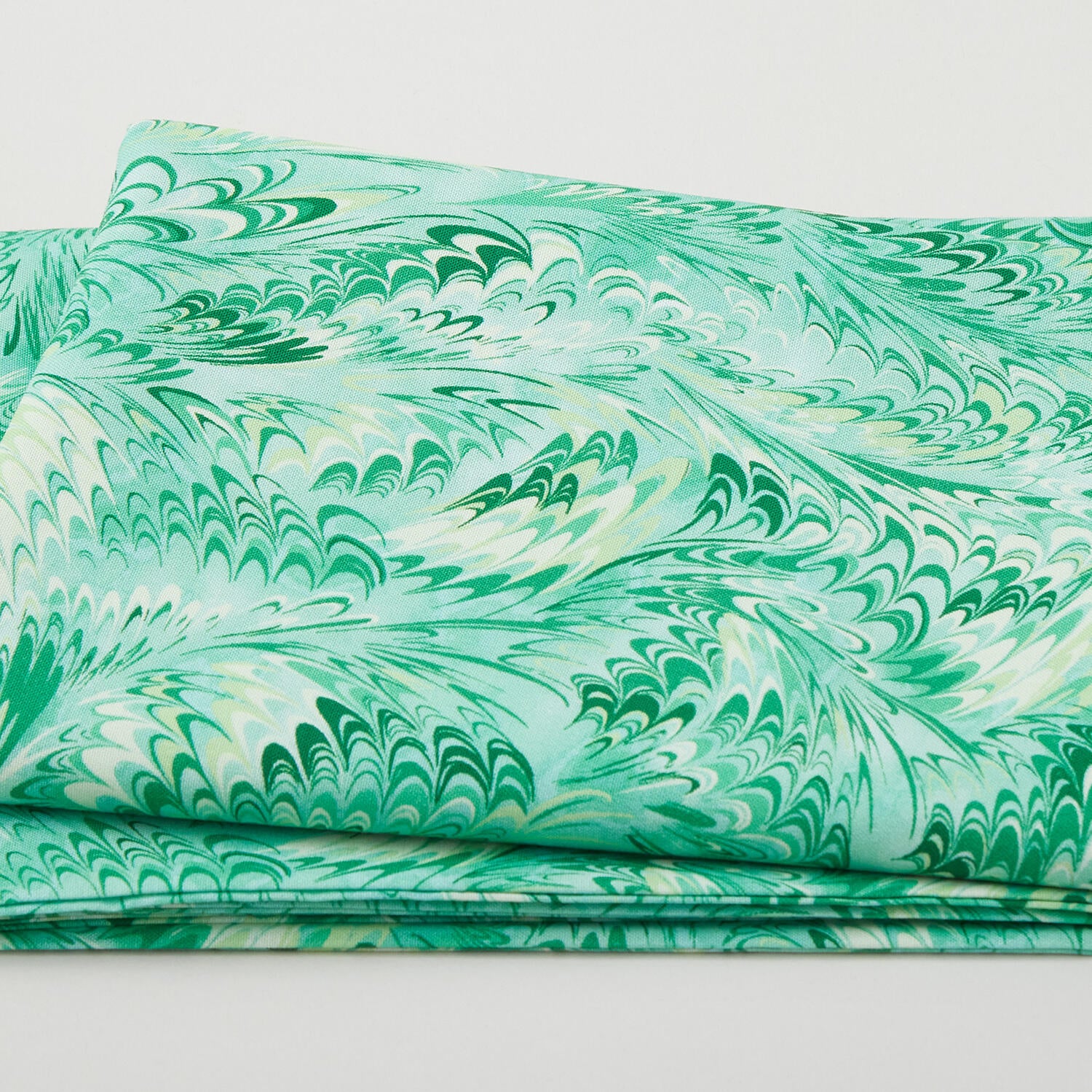 Flower Splendor - Marble Splendor Green 2 Yard Cut