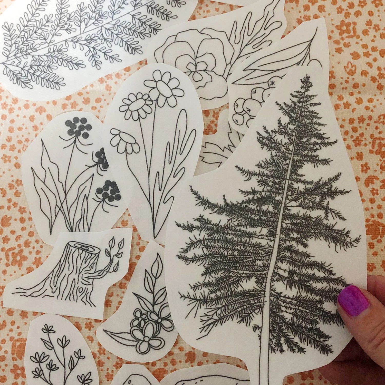 Forest Forage Stick and Stitch Embroidery Pattern - Image 3