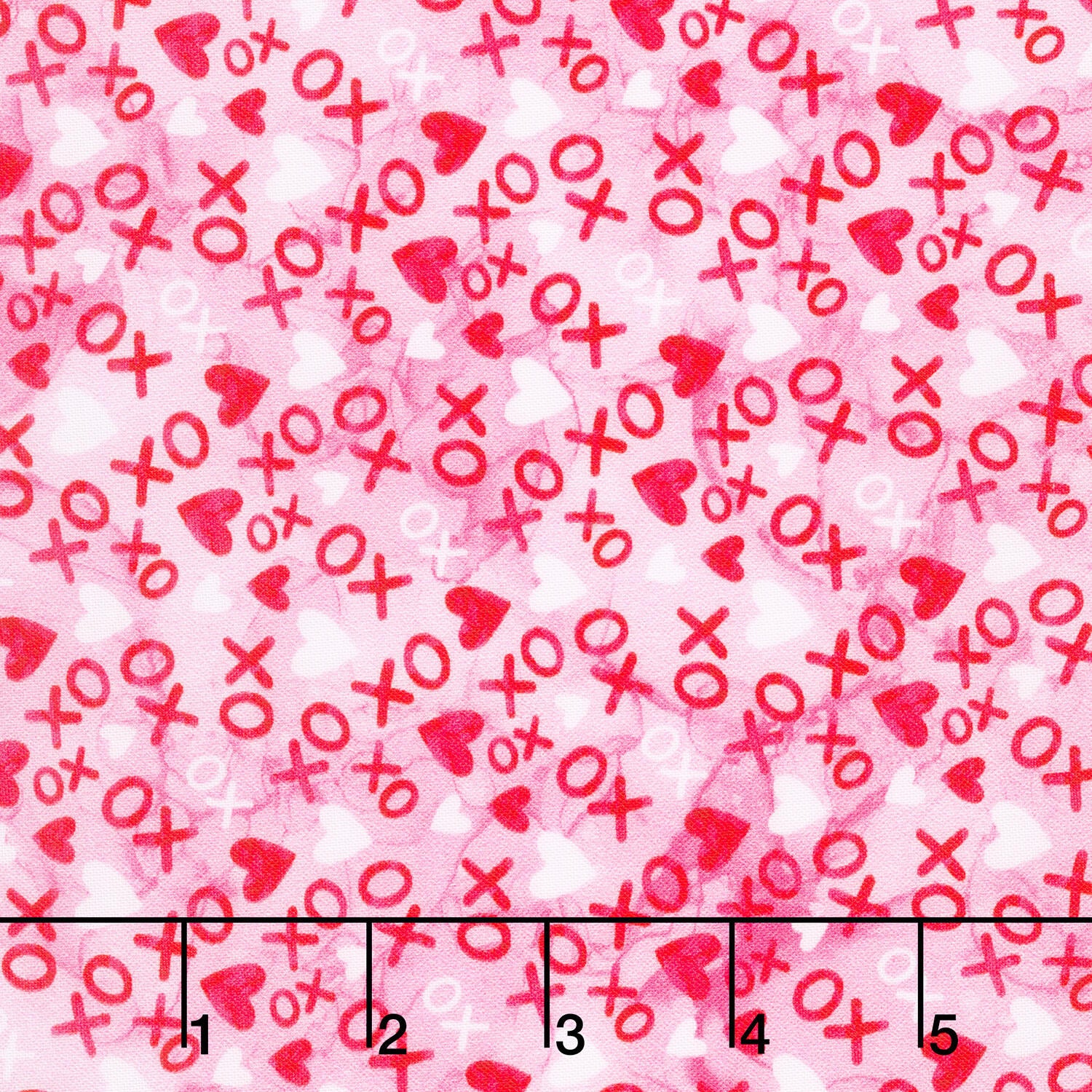 Forever Love - X & O Light Pink Yardage