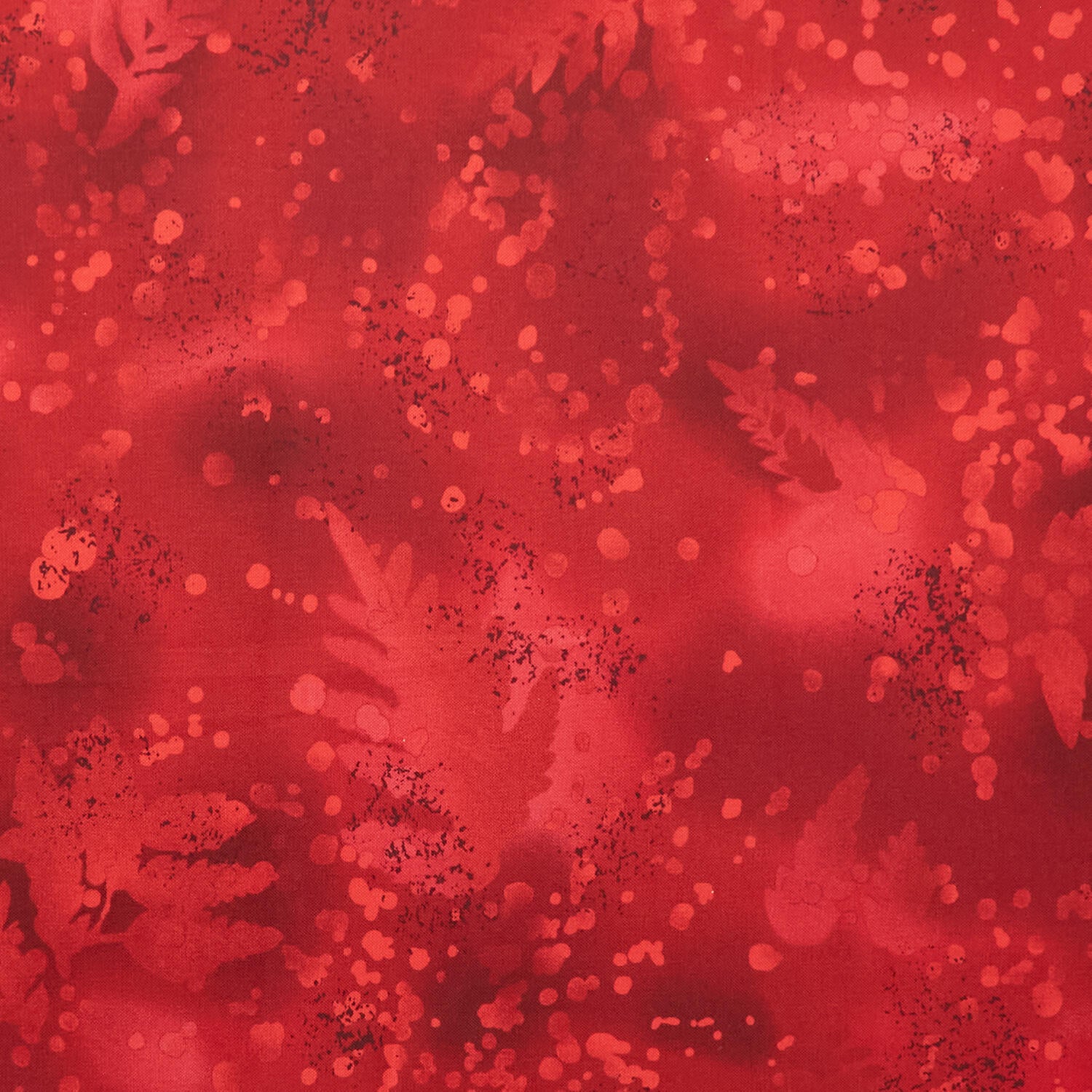 Fossil Fern 108" Wide - True Red 3 Yard Cut - Image 2