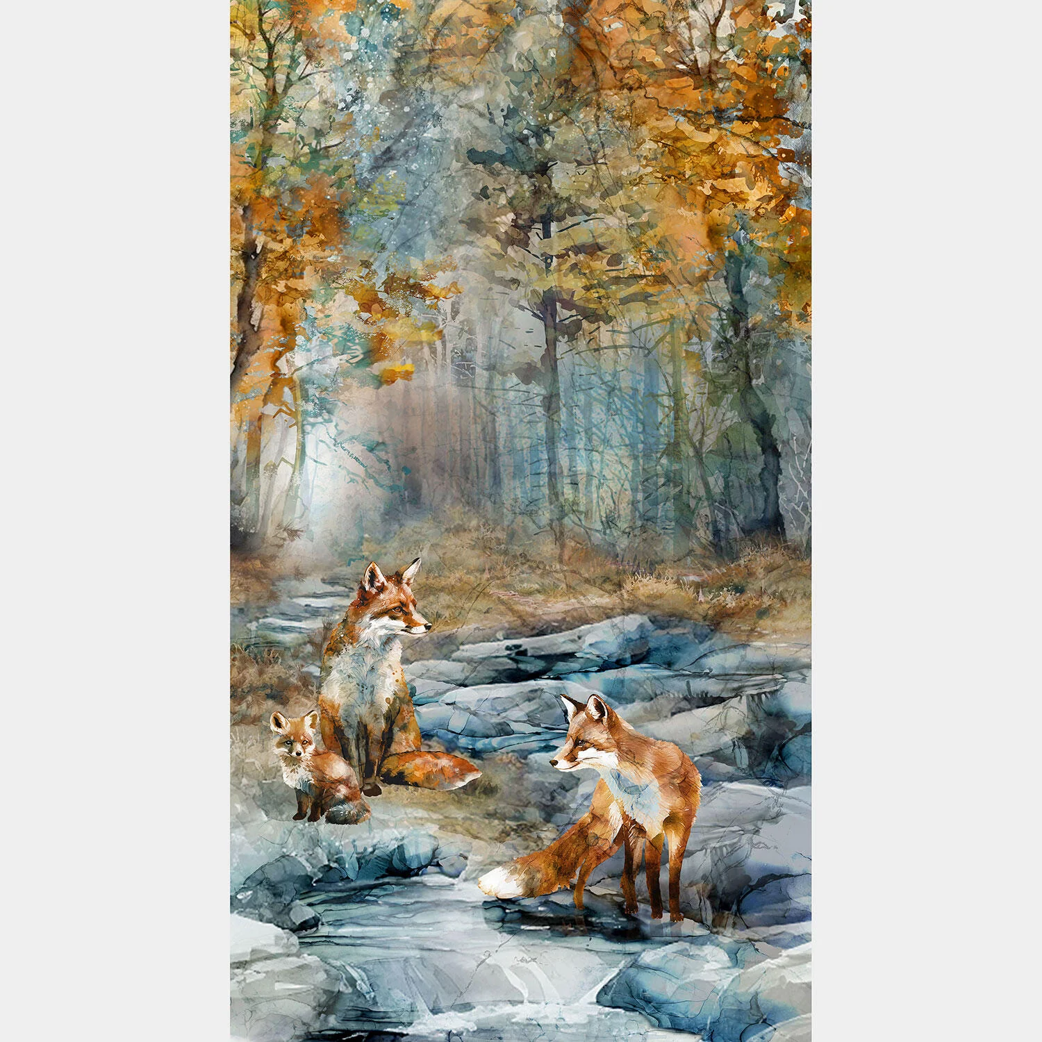 Fox Den - Fox Den Blue Multi Panel