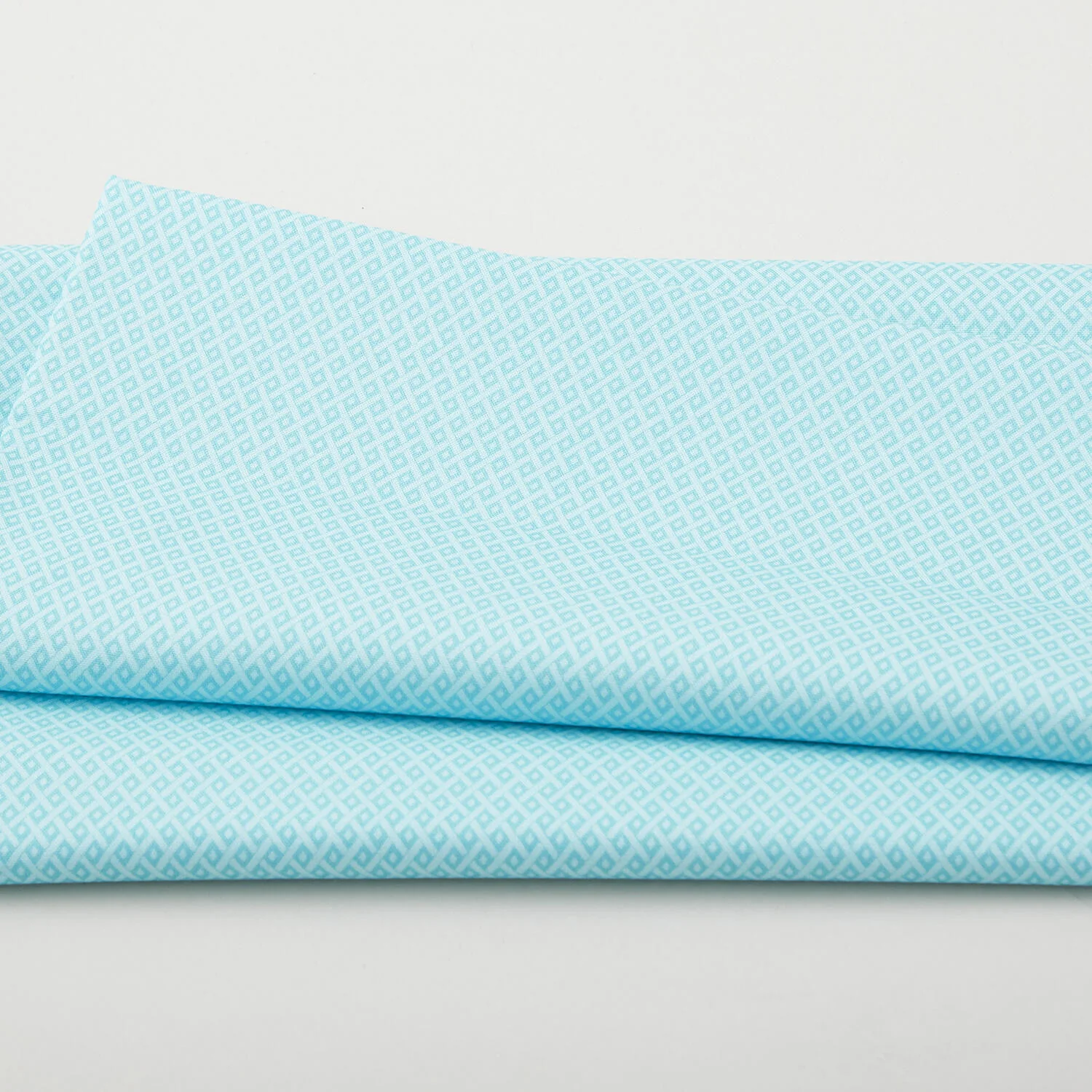 French Meadow - Meadow Diamond Light Teal 2 Yard Cut