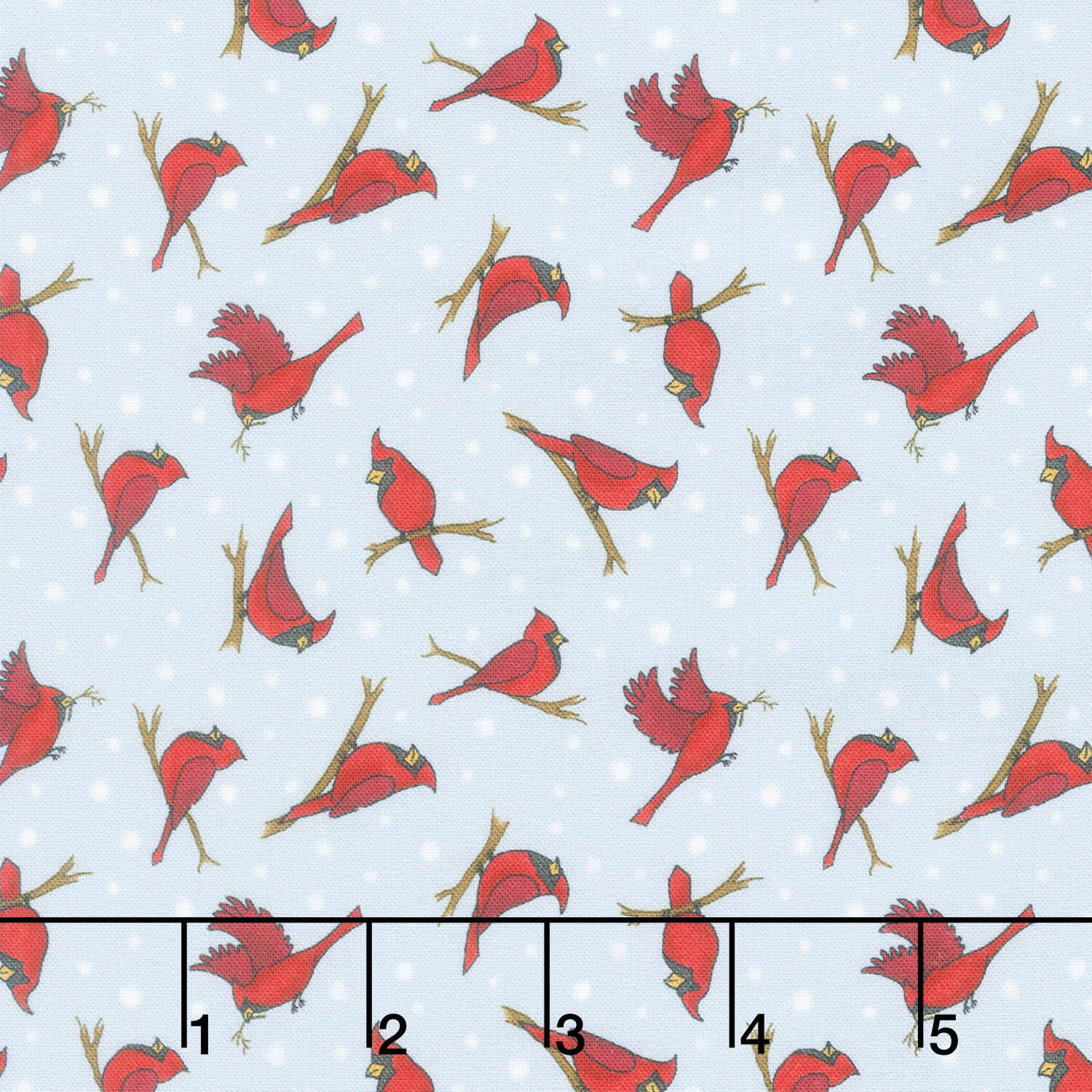 Friends & Flakes - Cardinal Sky Yardage