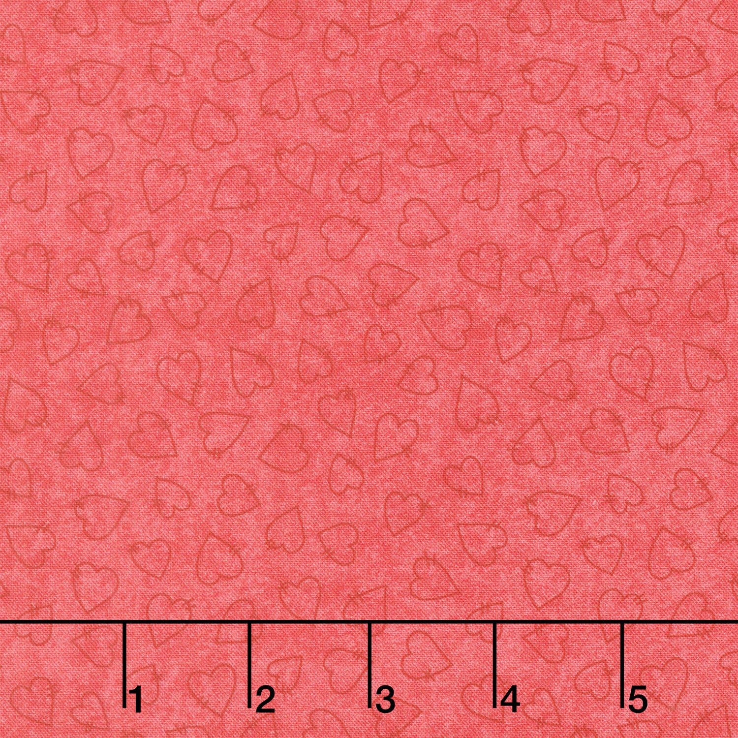 Friends & Flakes - Heart Red Yardage