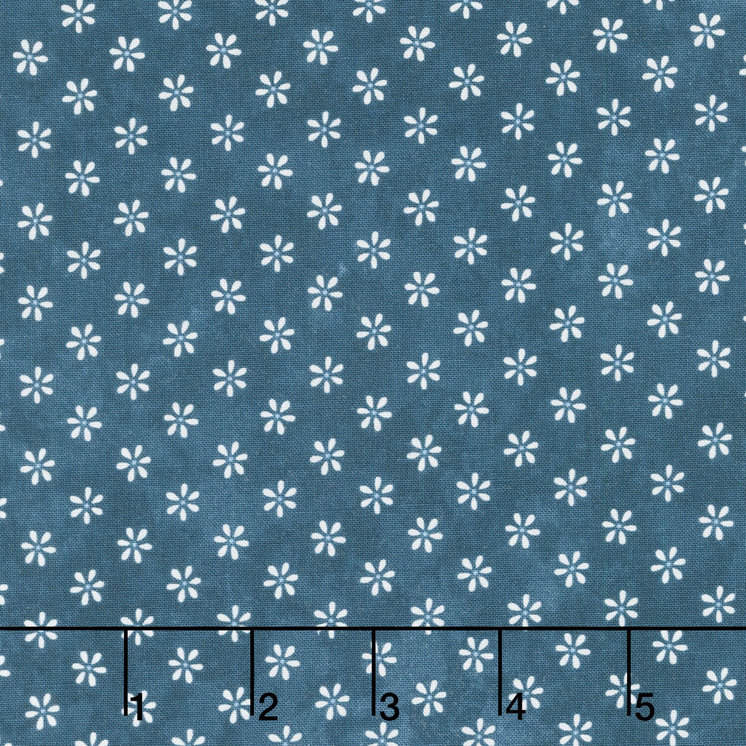 Friendship Garden - Little Flowers Blue Yardage