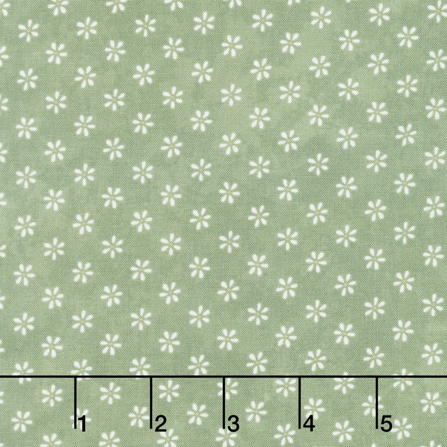 Friendship Garden - Little Flowers Green Yardage