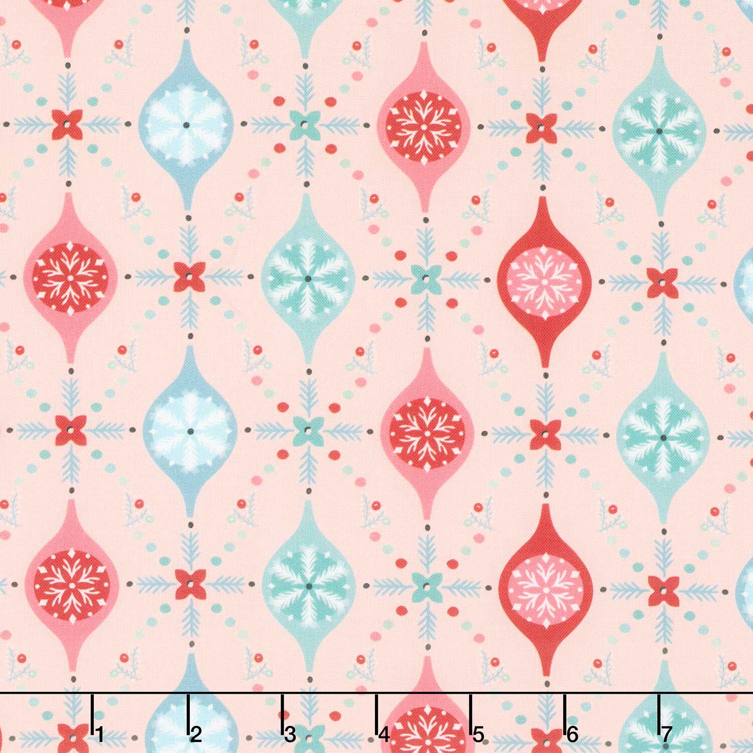 Frost And Flurry - Merry Berries Pink Yardage