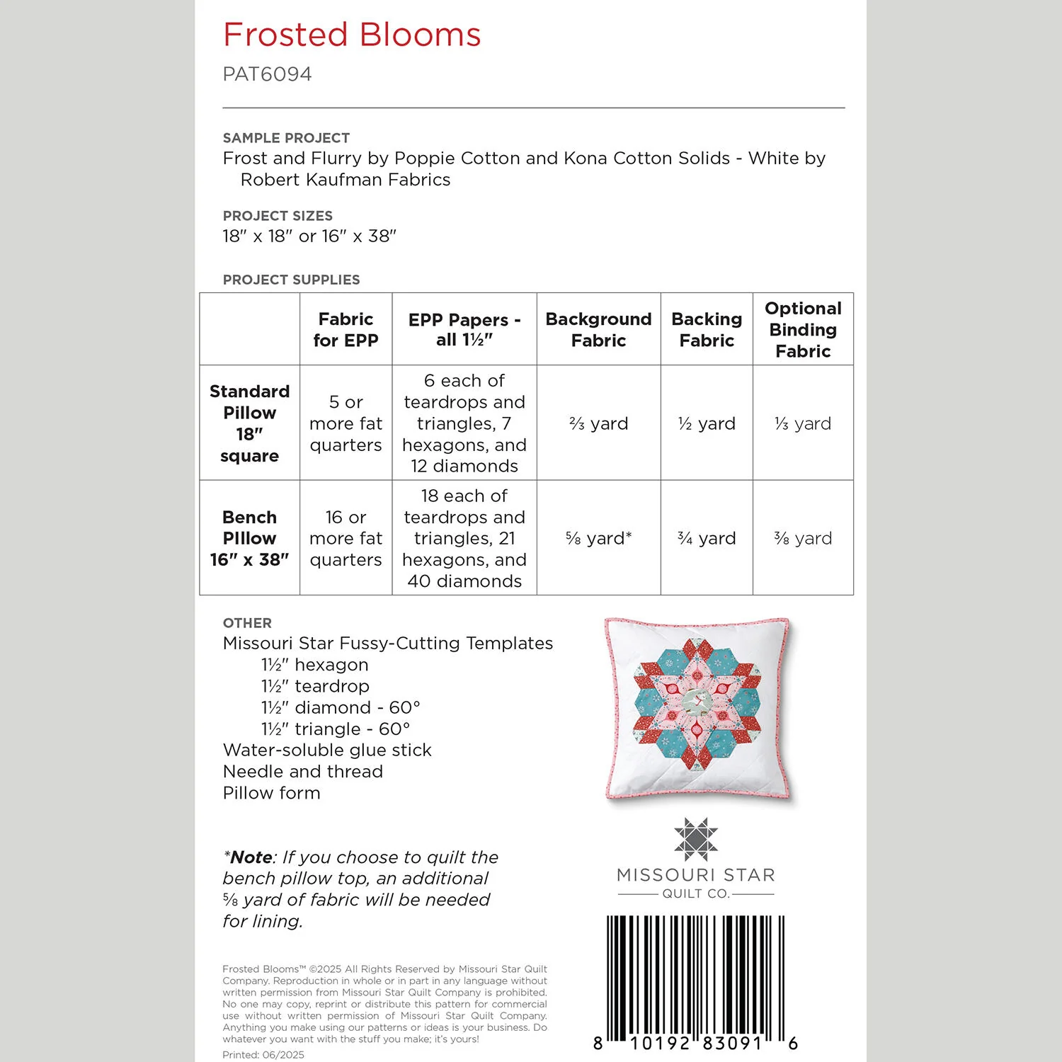 Frosted Blooms Quilt Pattern by Missouri Star - Image 2