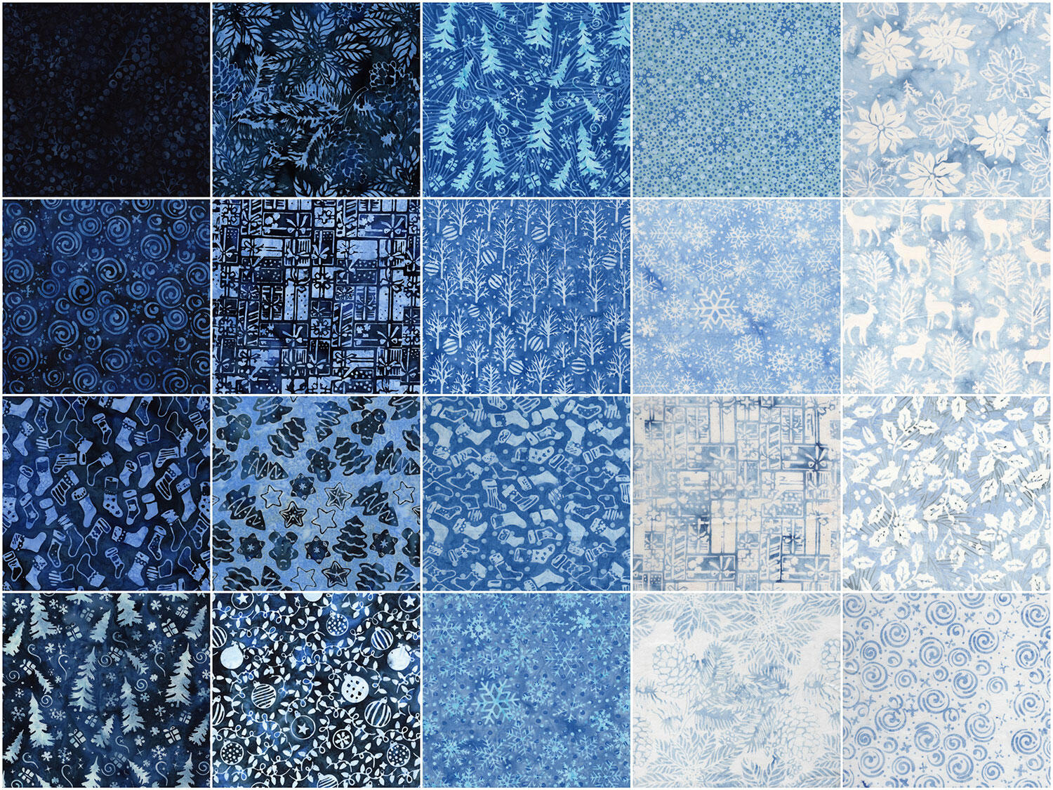 Frosted Wishes Batiks Strips - Image 4