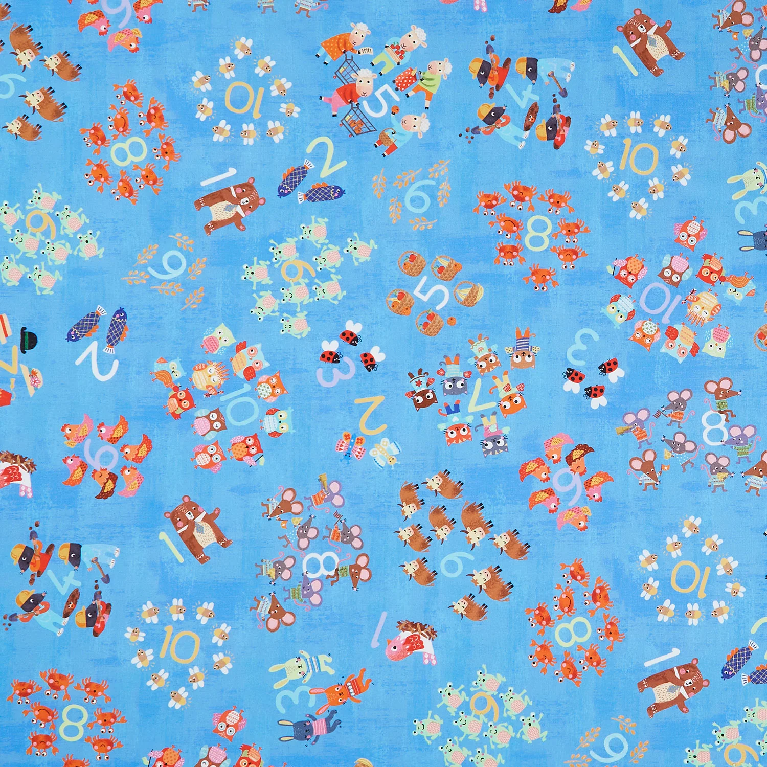 Fun-2-3 - Numbers Blue Yardage