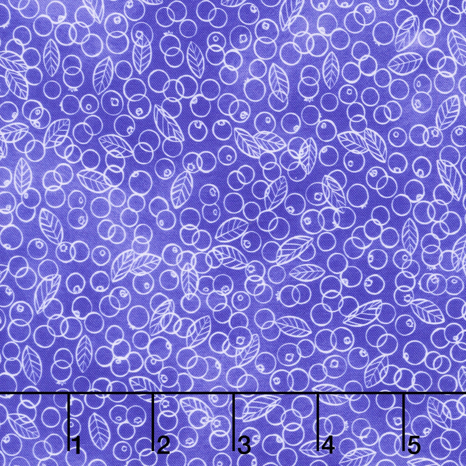 Garden Goodness - Blueberry Linework Blueberry Yardage