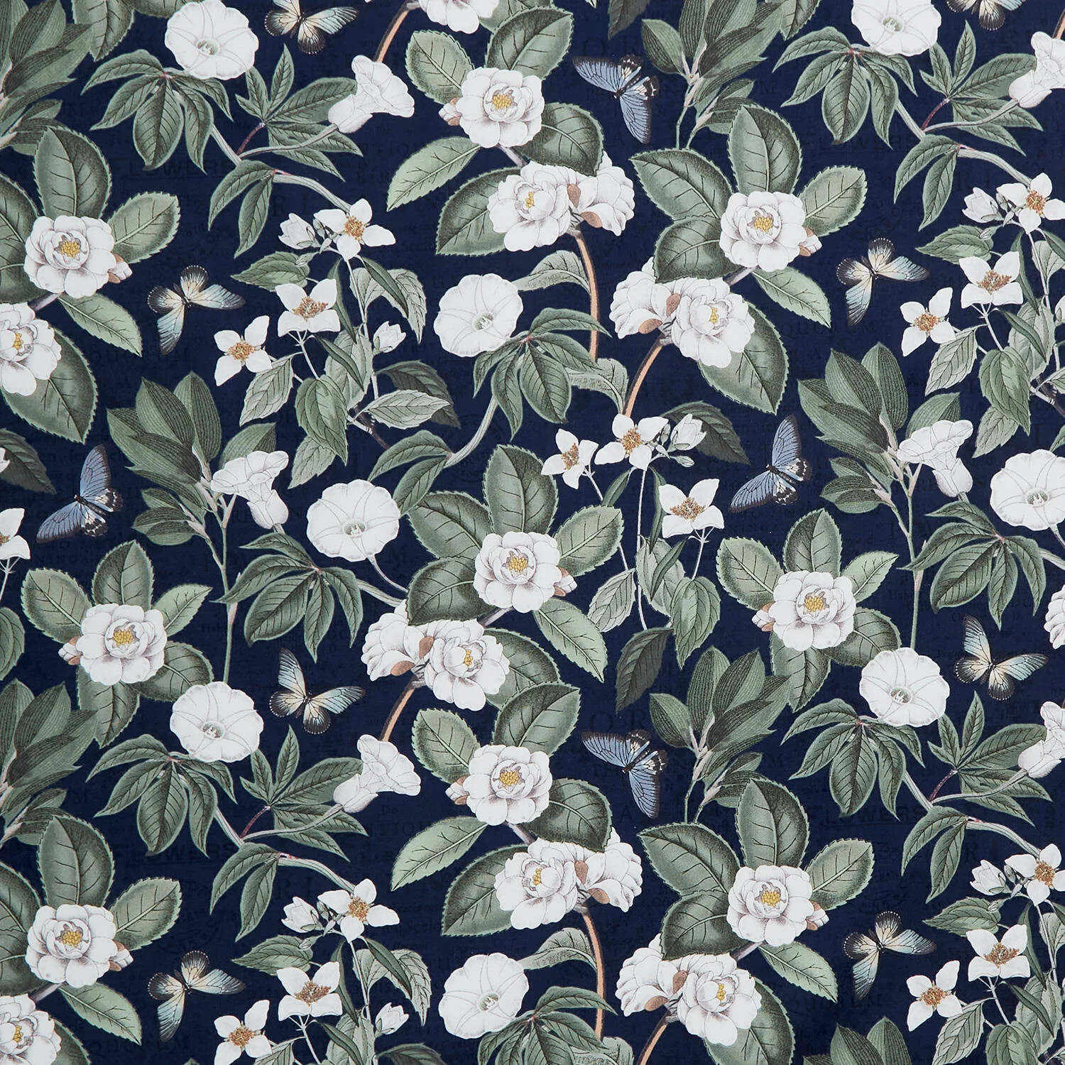Garden Grace - Botanical Navy Yardage