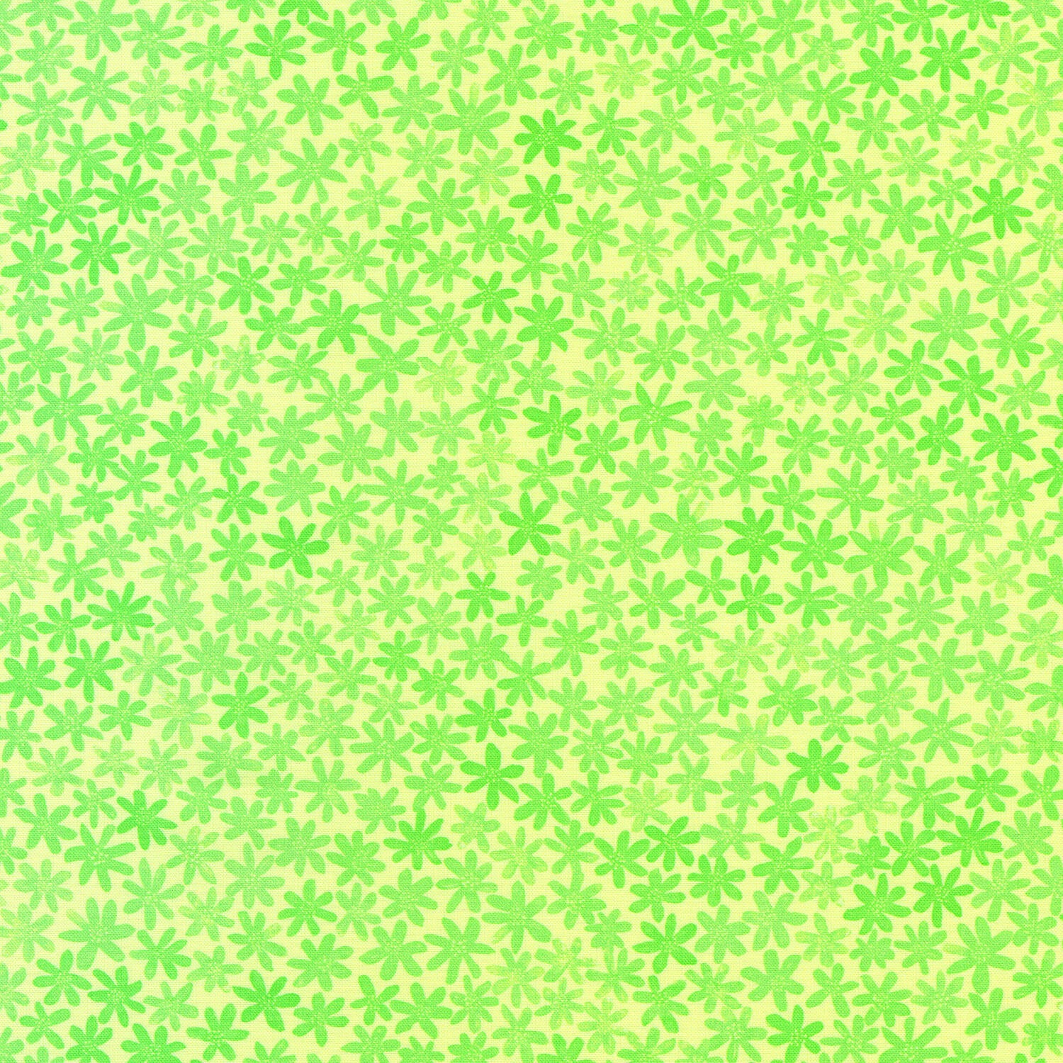 Garden Lights - Star Flowers Lemon Yardage