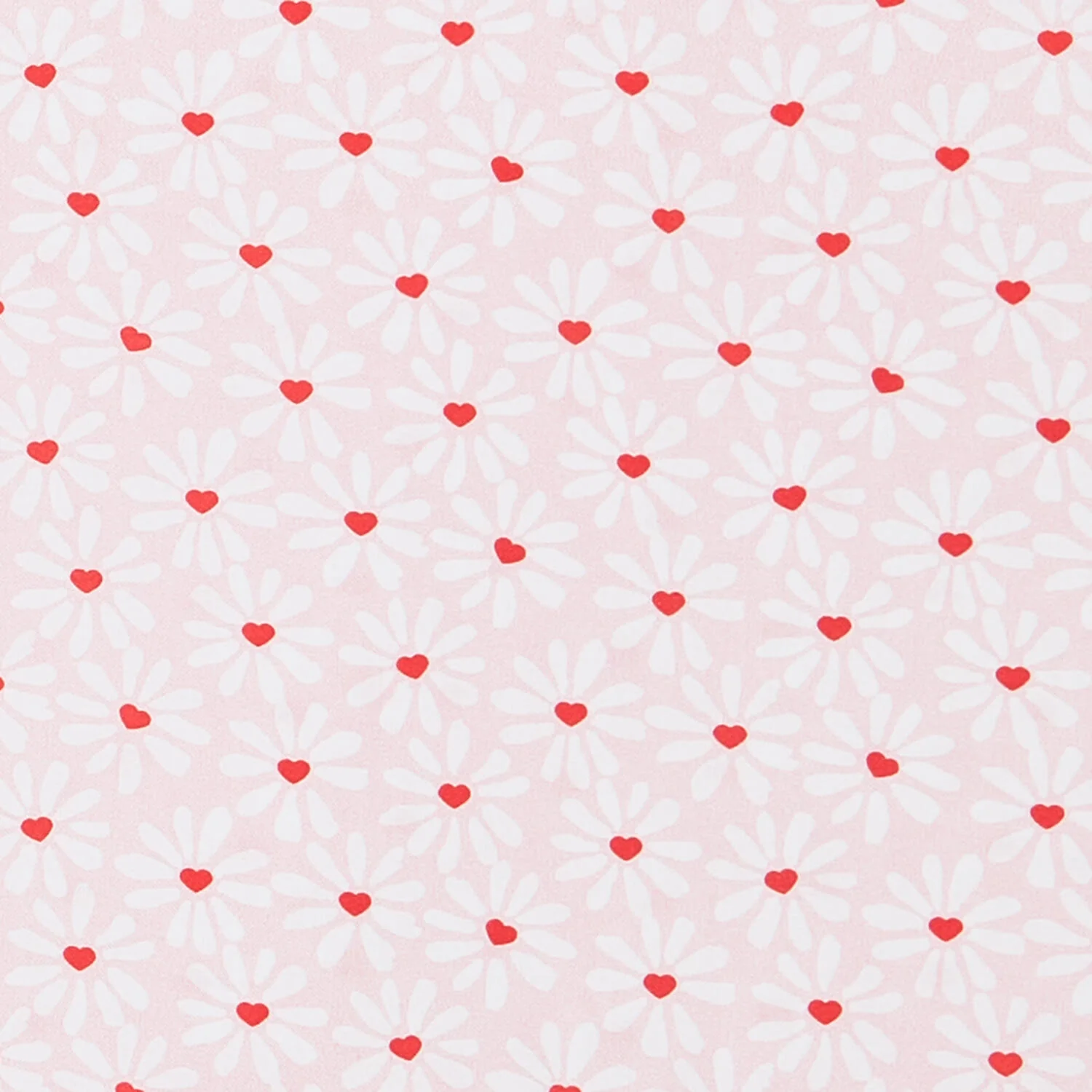 Garden of Love Favorites - Heart Flowers Pink 2 Yard Cut - Image 2