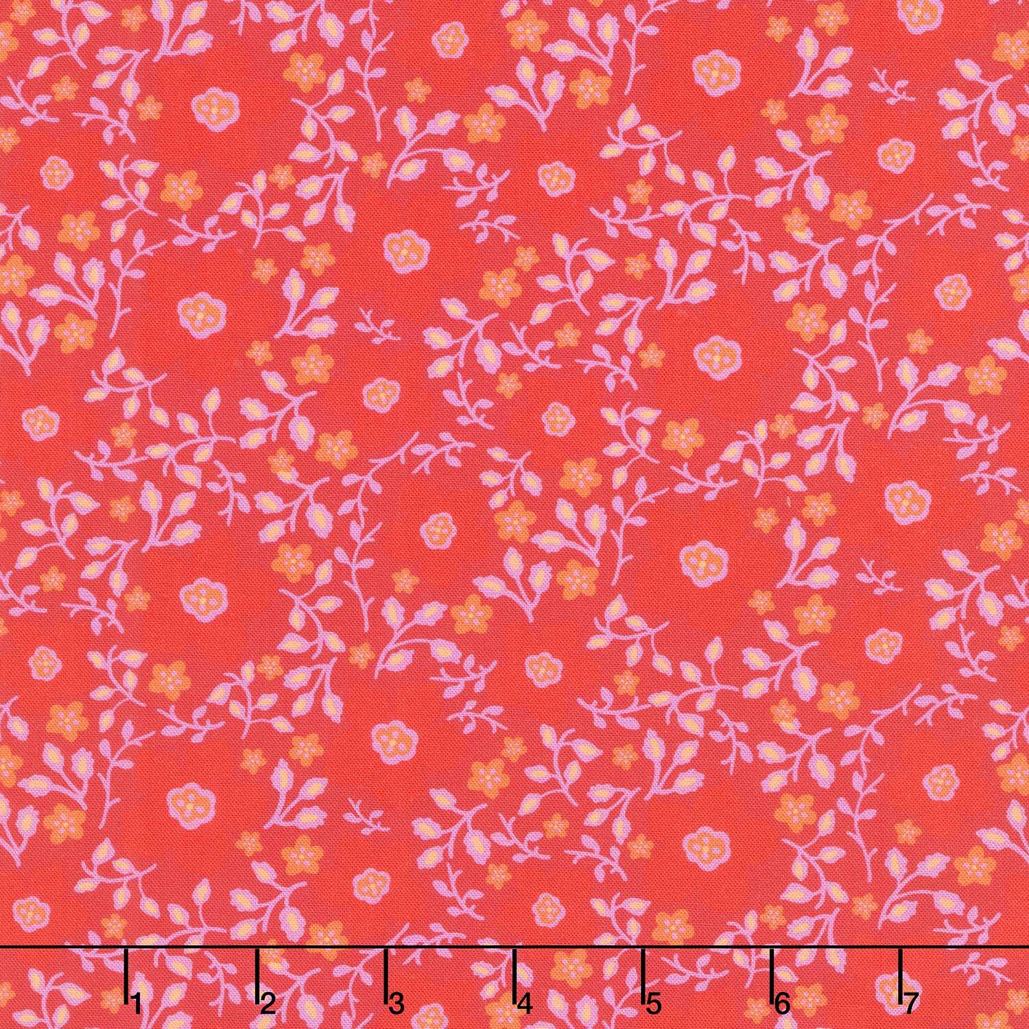 Garden Party - Floriculture Red Yardage
