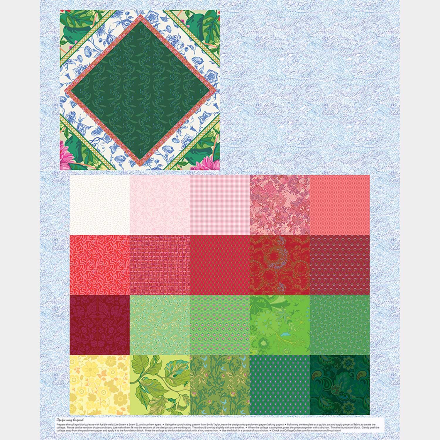Garden Party - Strawberry Multi Panel