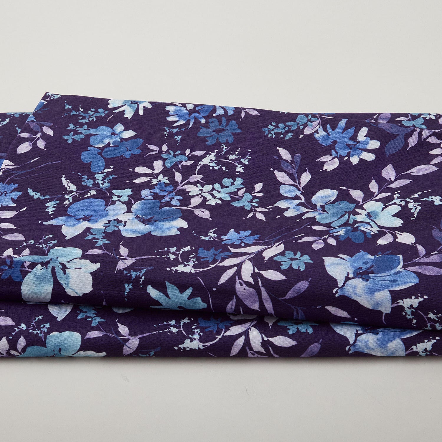 Garden Whisper 118" - Watercolor Floral Nightshade 3 Yard Cut