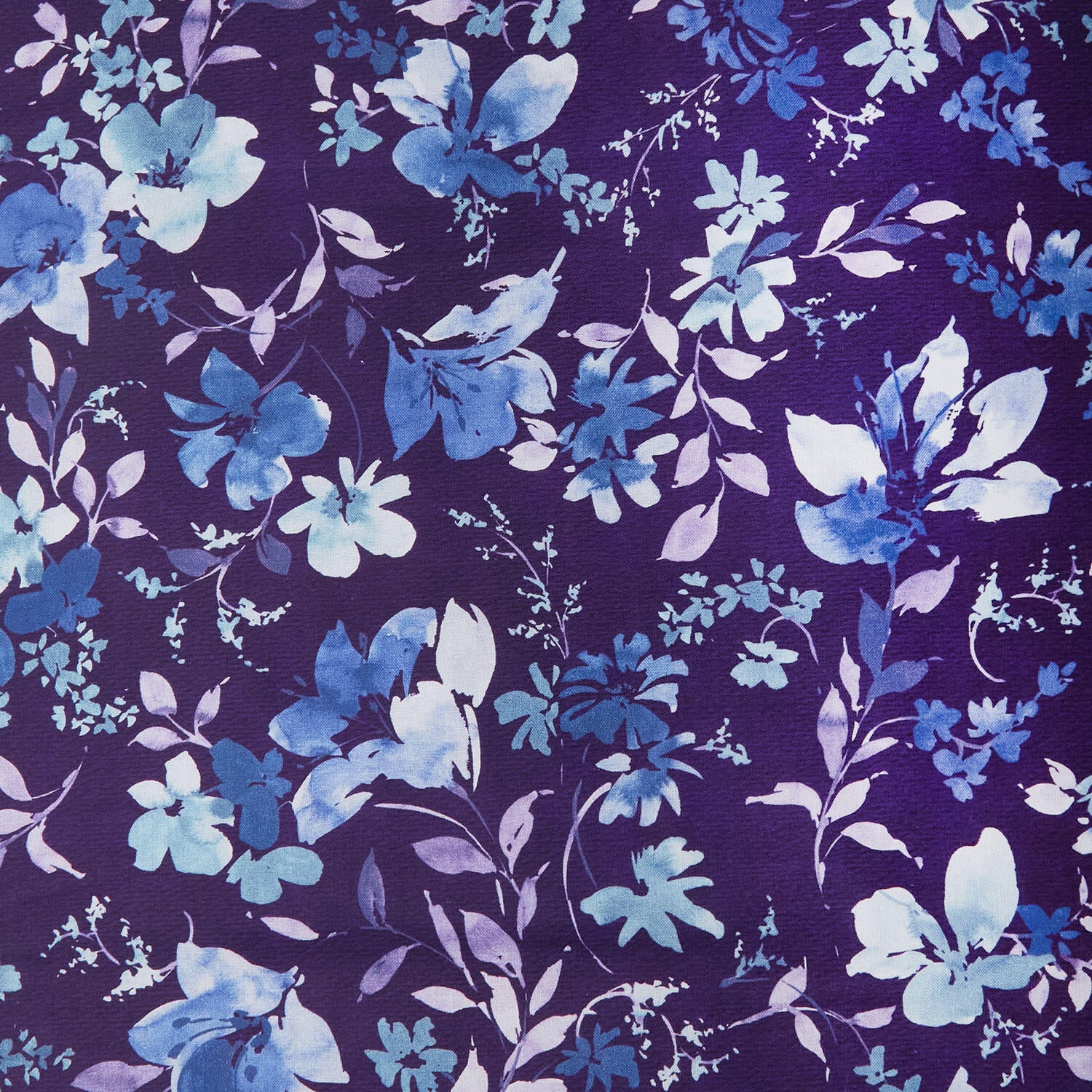 Garden Whisper 118" - Watercolor Floral Nightshade 3 Yard Cut - Image 2