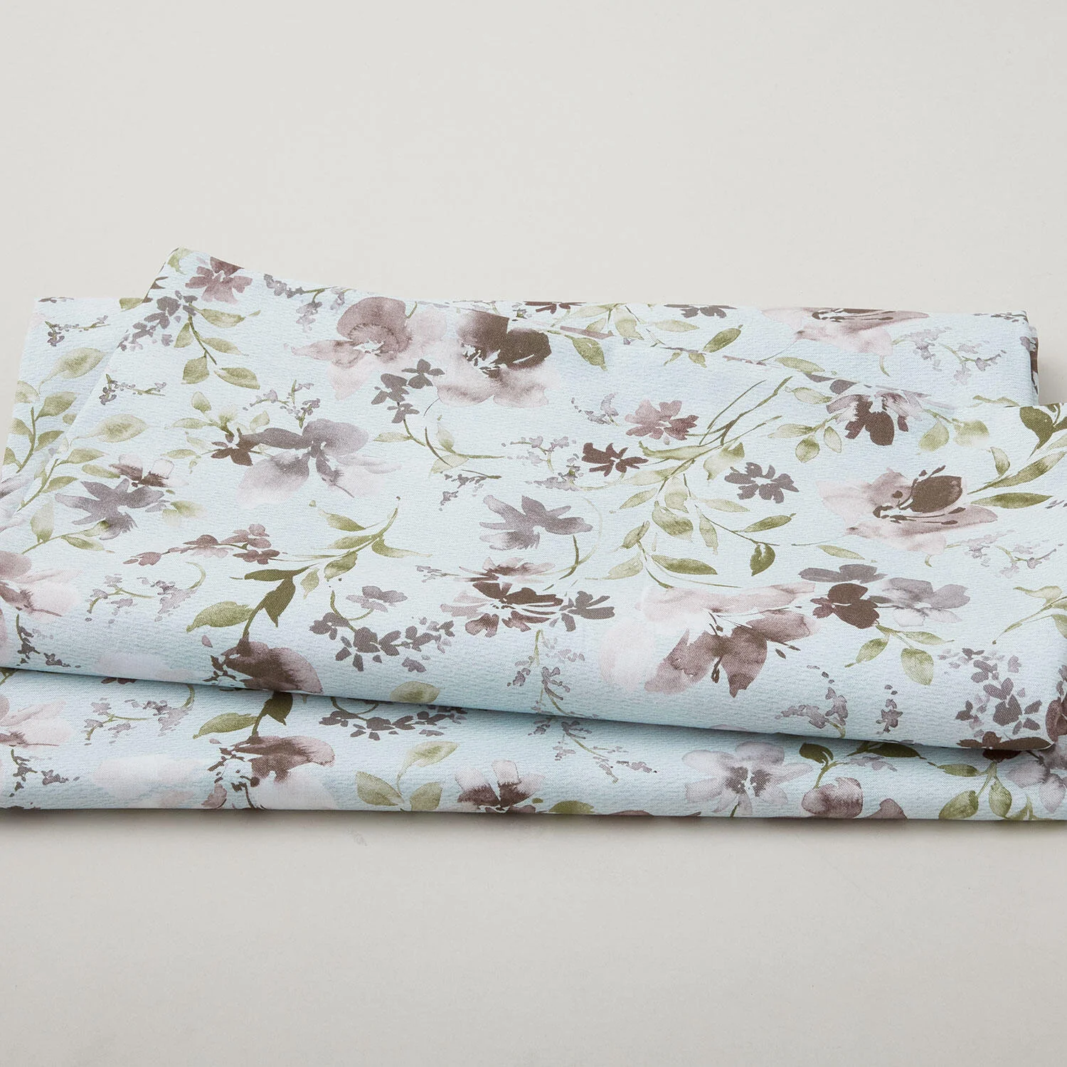 Garden Whisper 118" - Watercolor Floral Blue 3 Yard Cut