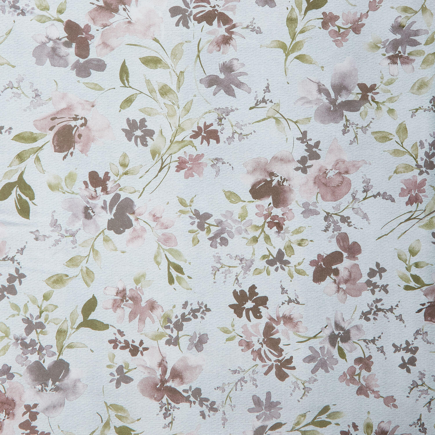 Garden Whisper 118" - Watercolor Floral Blue 3 Yard Cut - Image 2