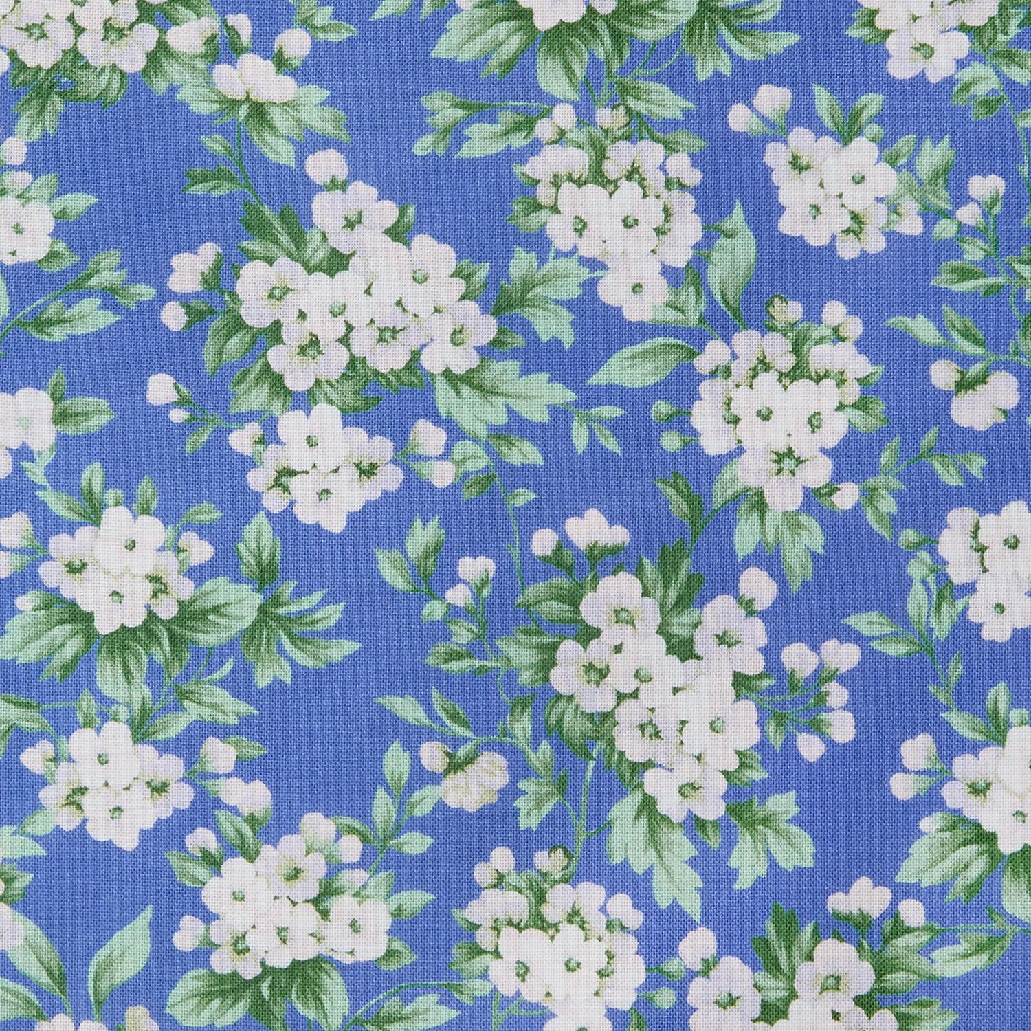 Georgette - Cerulean Small Bouquets 2 Yard Cut - Image 2