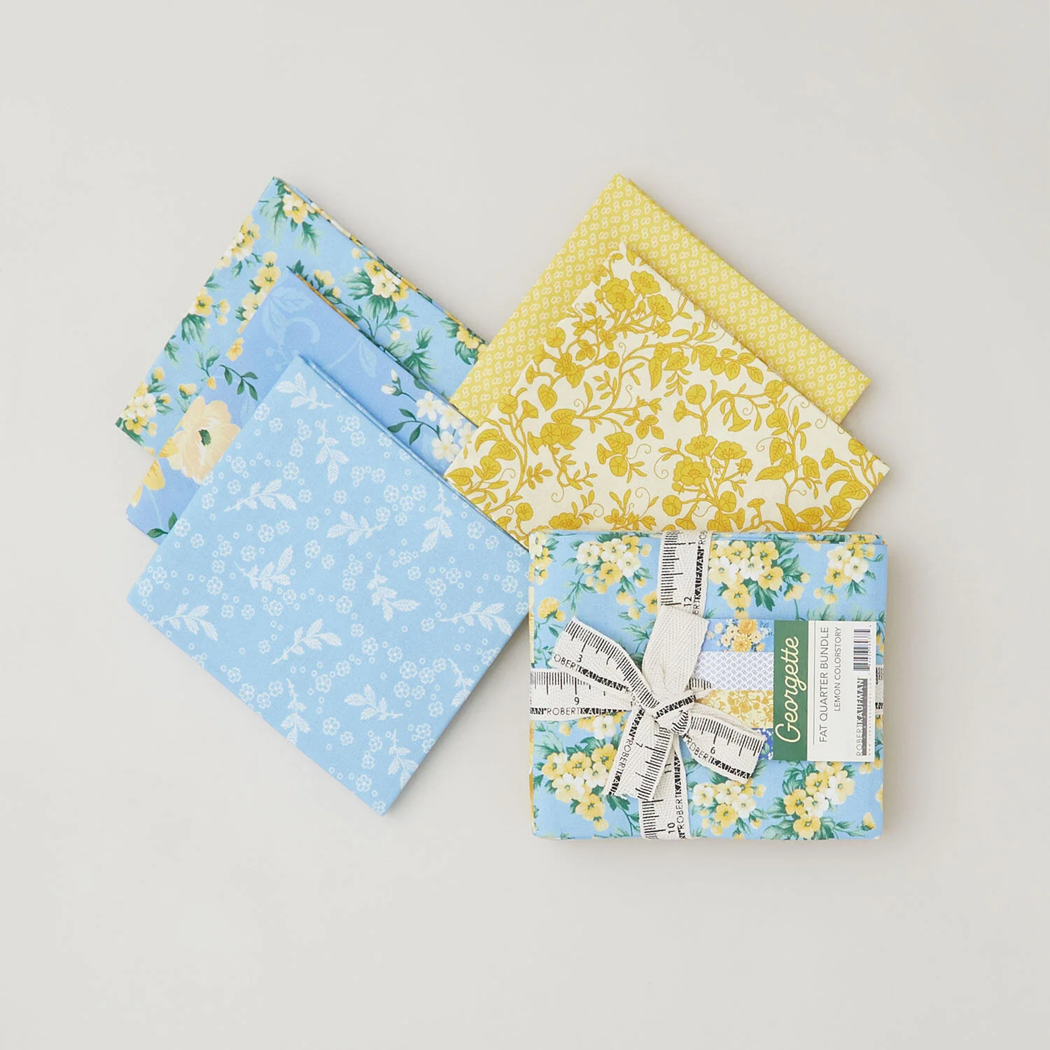Georgette Lemon Fat Quarter Bundle - 5 Piece