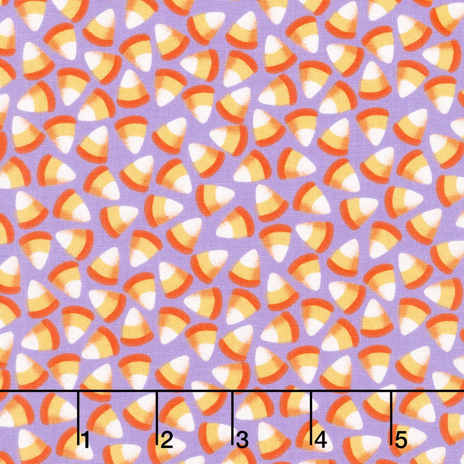 Ghostly Greetings - Candy Corn Purple Yardage