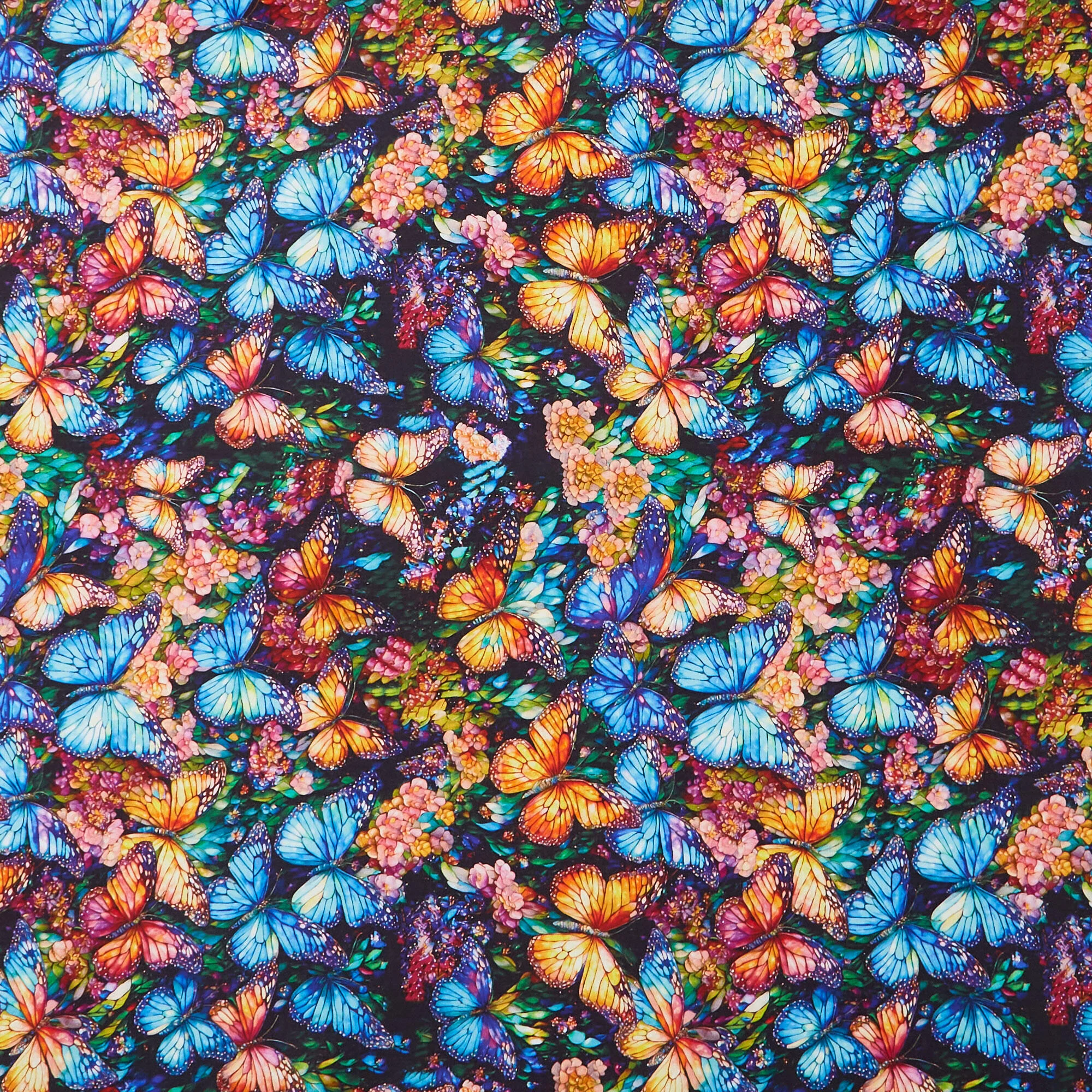 Gigi in the Garden - Stained Glass Butterflies Multi Yardage
