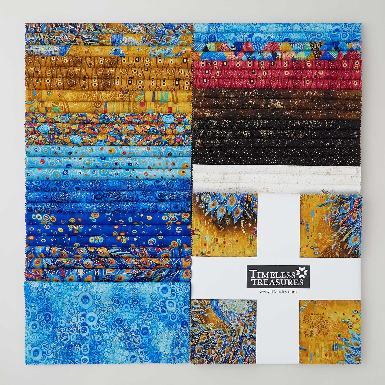 Gilded Plume 10" Squares