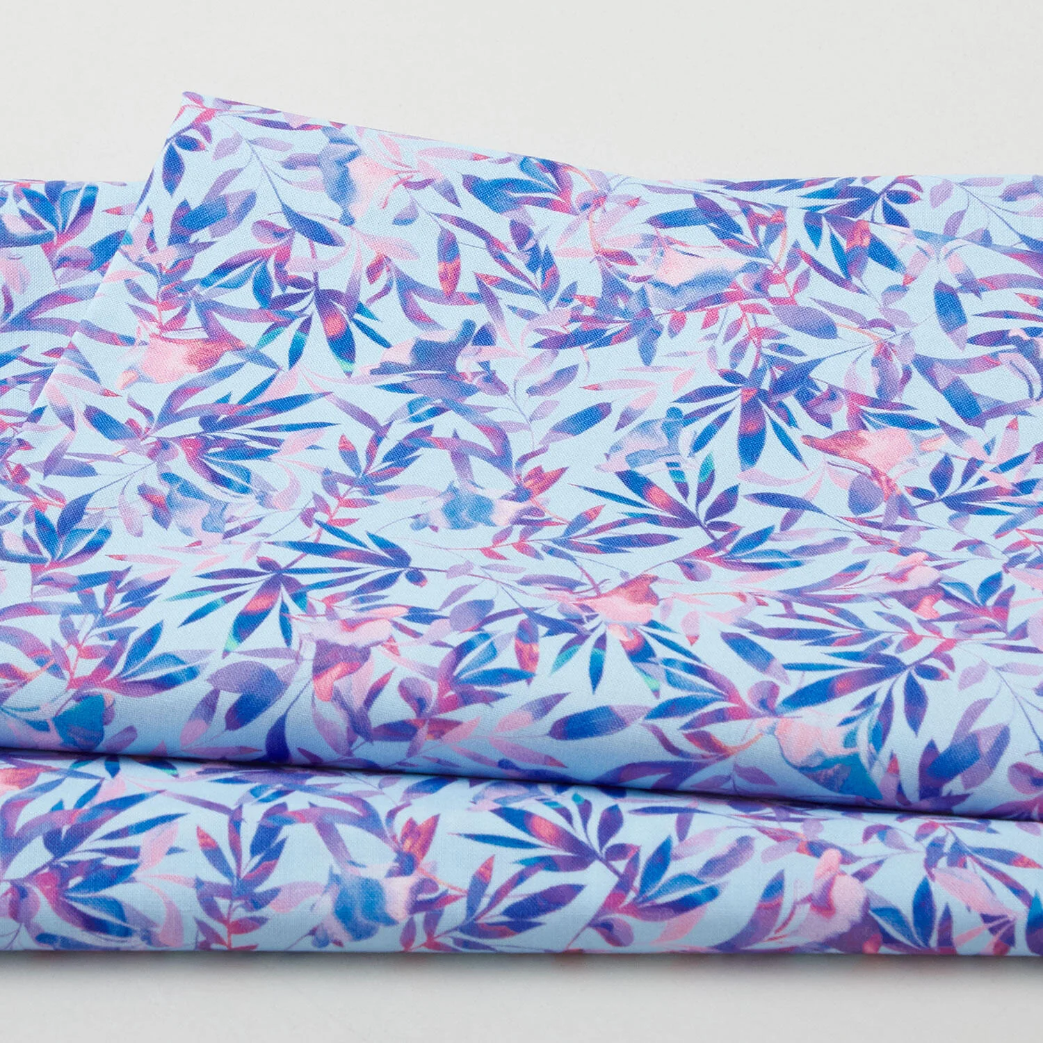 Giverny Favorites - Aqua Leaves 2 Yard Cut