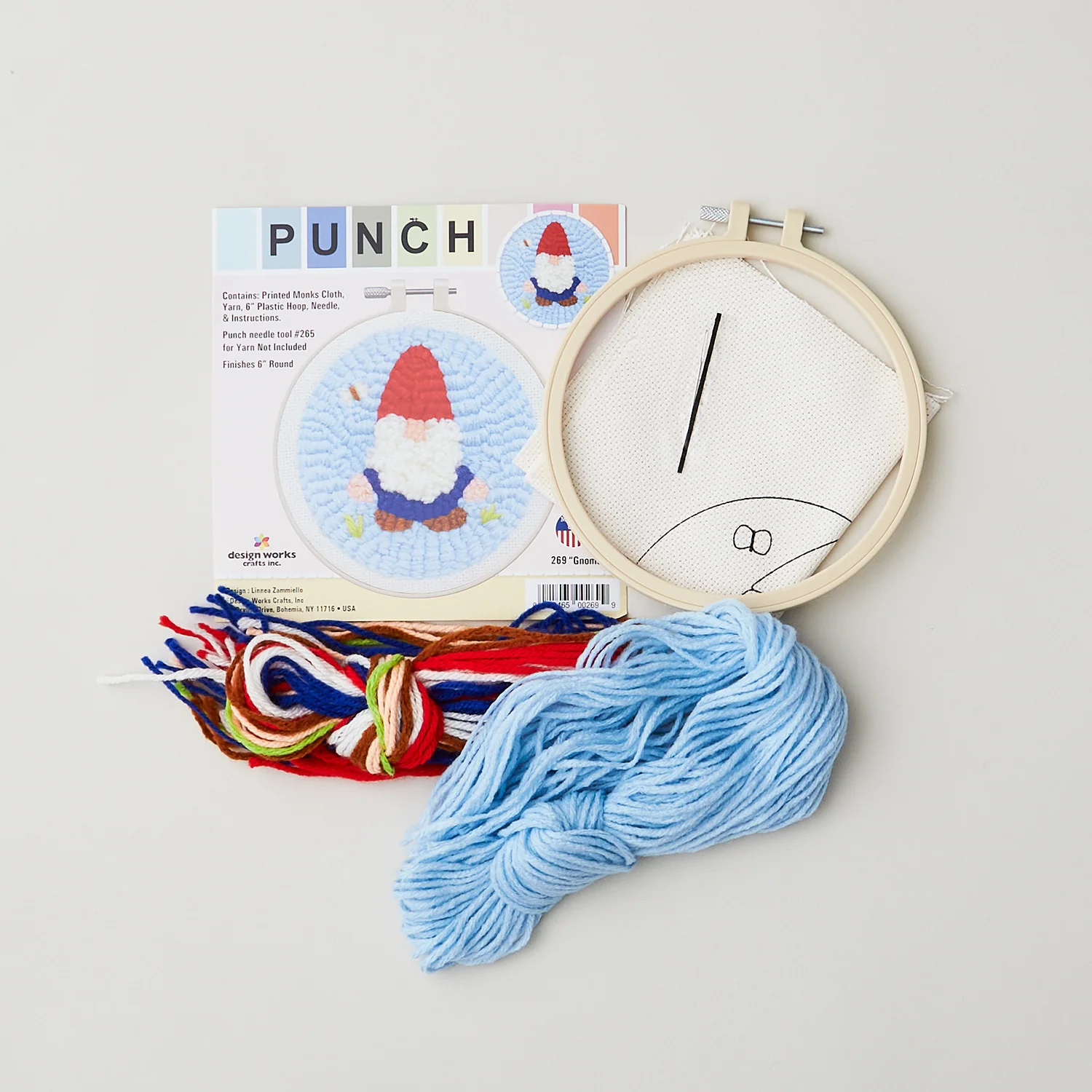 Gnome Punch Needle Embroidery Kit - Image 2