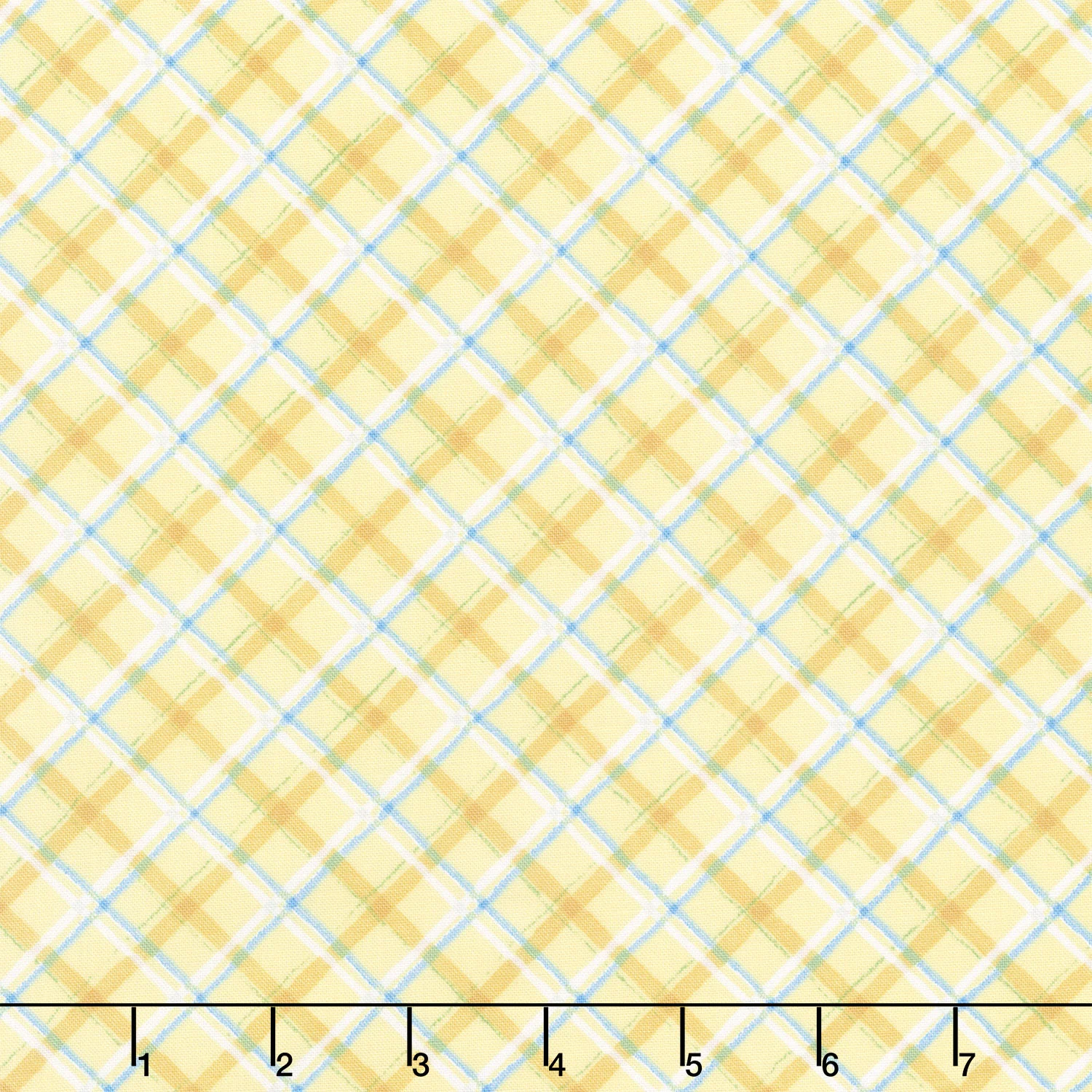Gnome-Grown - Plaid Yellow Yardage