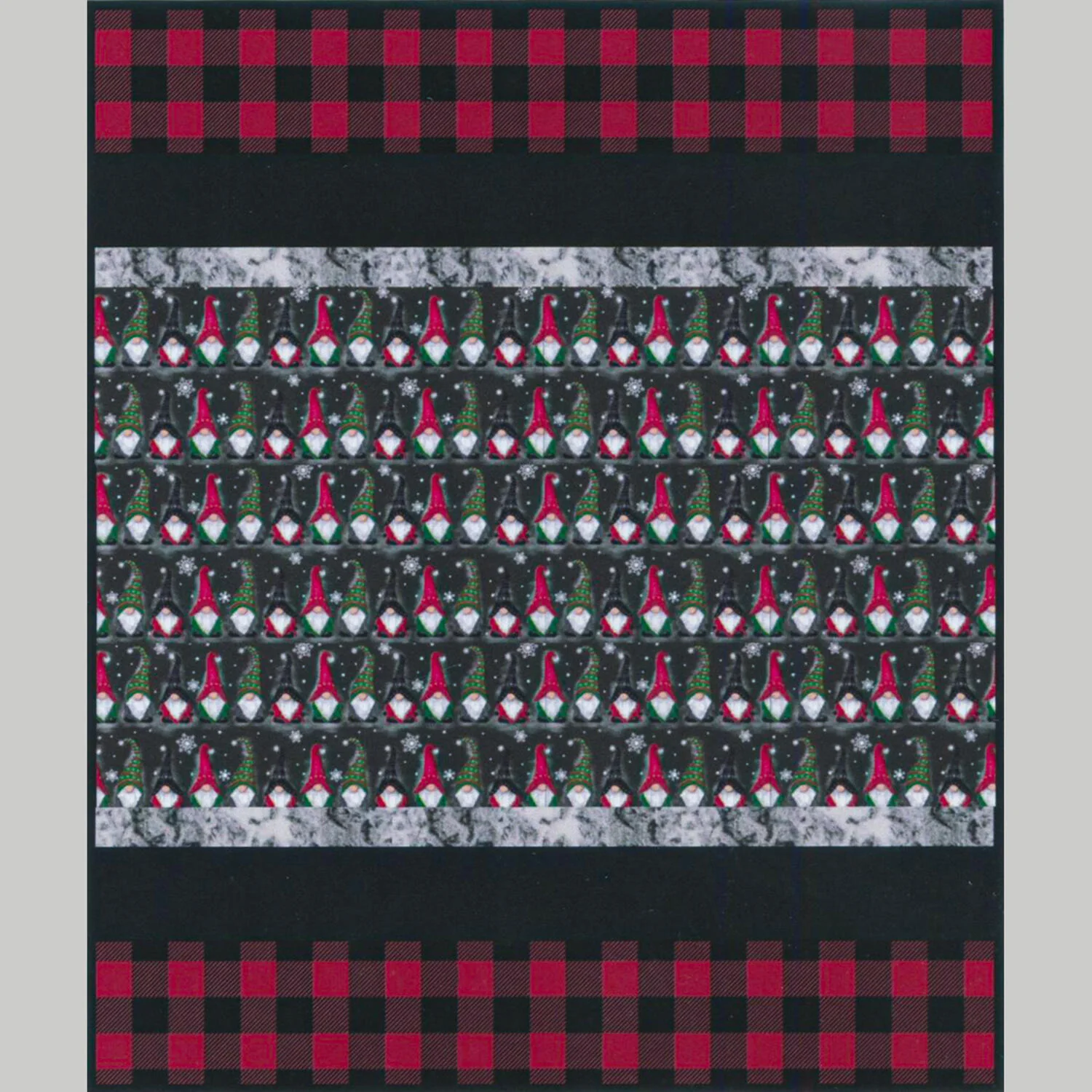 Gnomes Sensational Strips Cuddle Quilt Kit